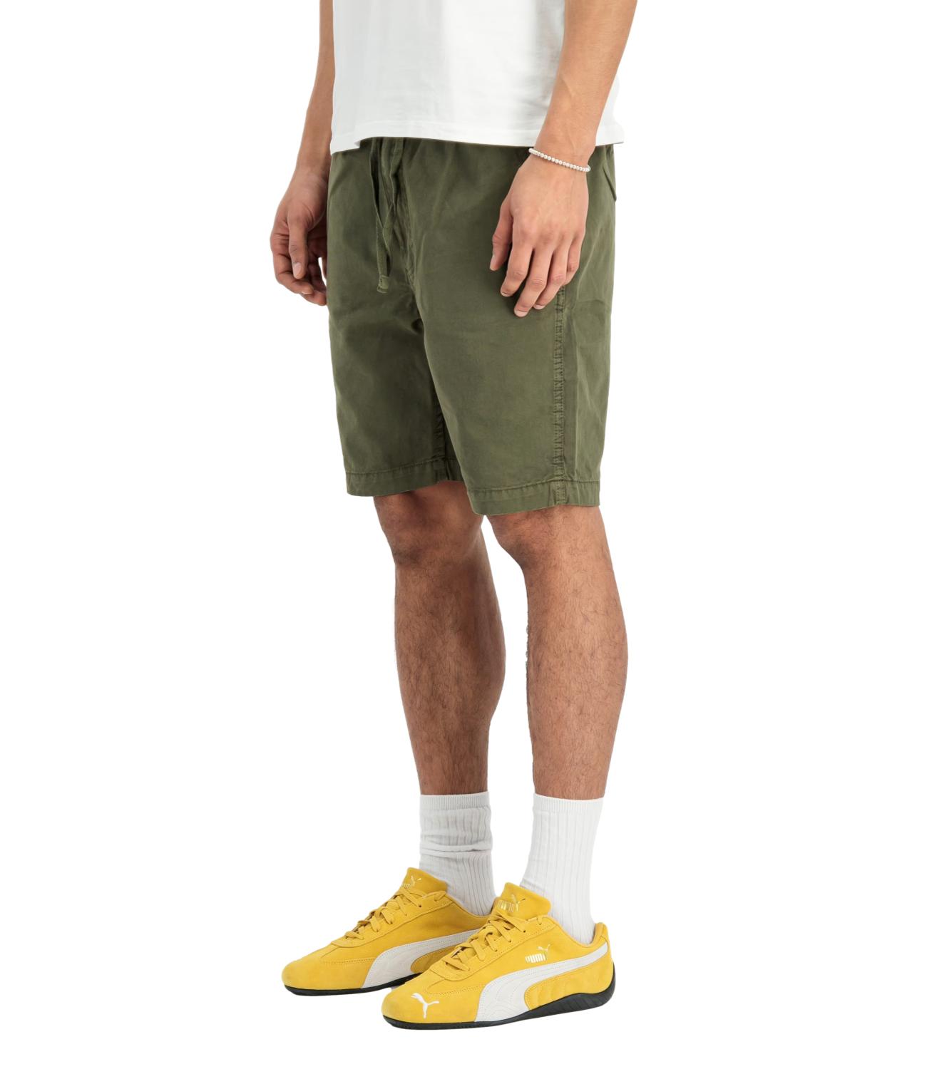Bermuda Basic Cotton Shorts verde