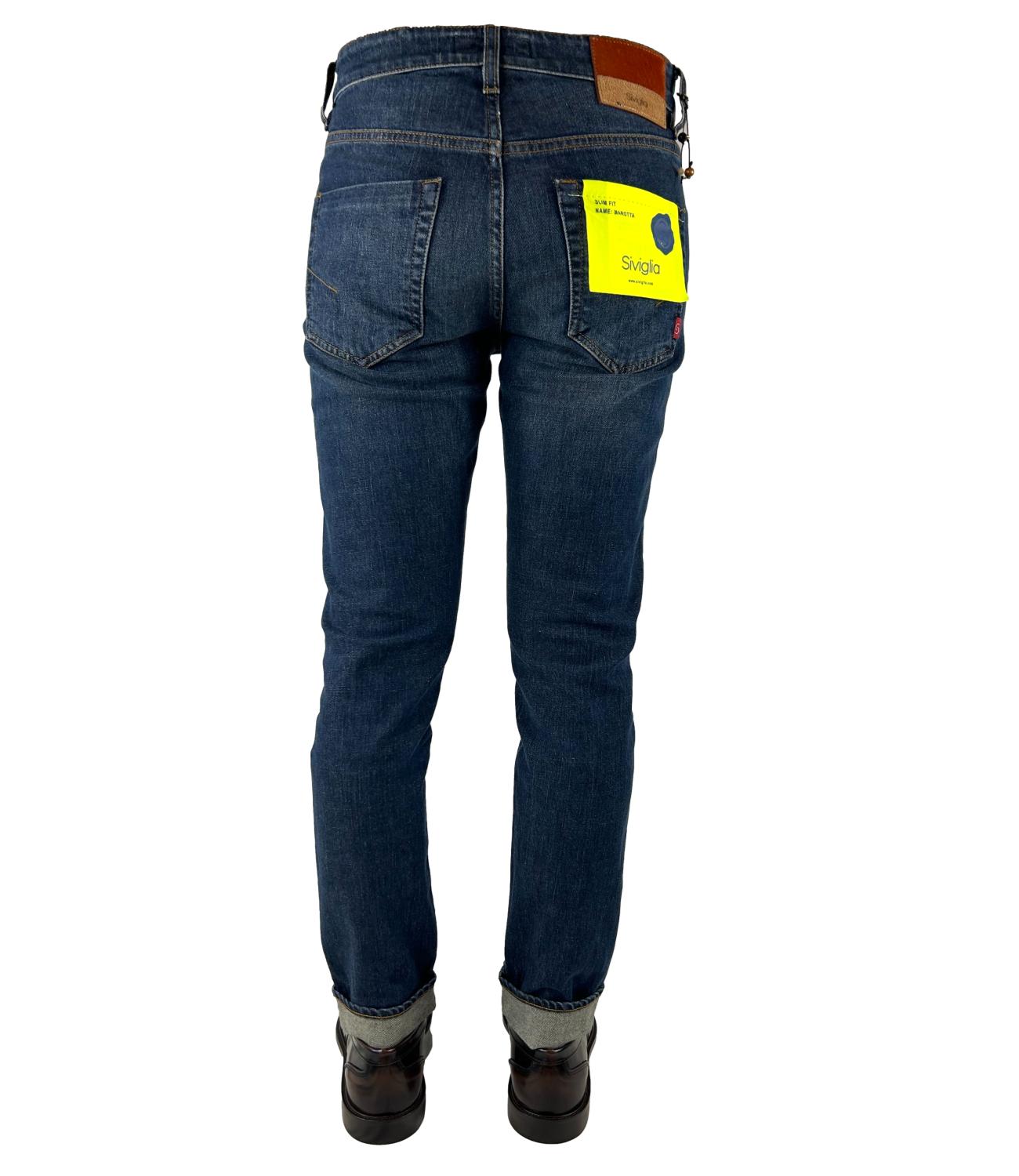 Siviglia Jeans uomo 5 taschein denim medio