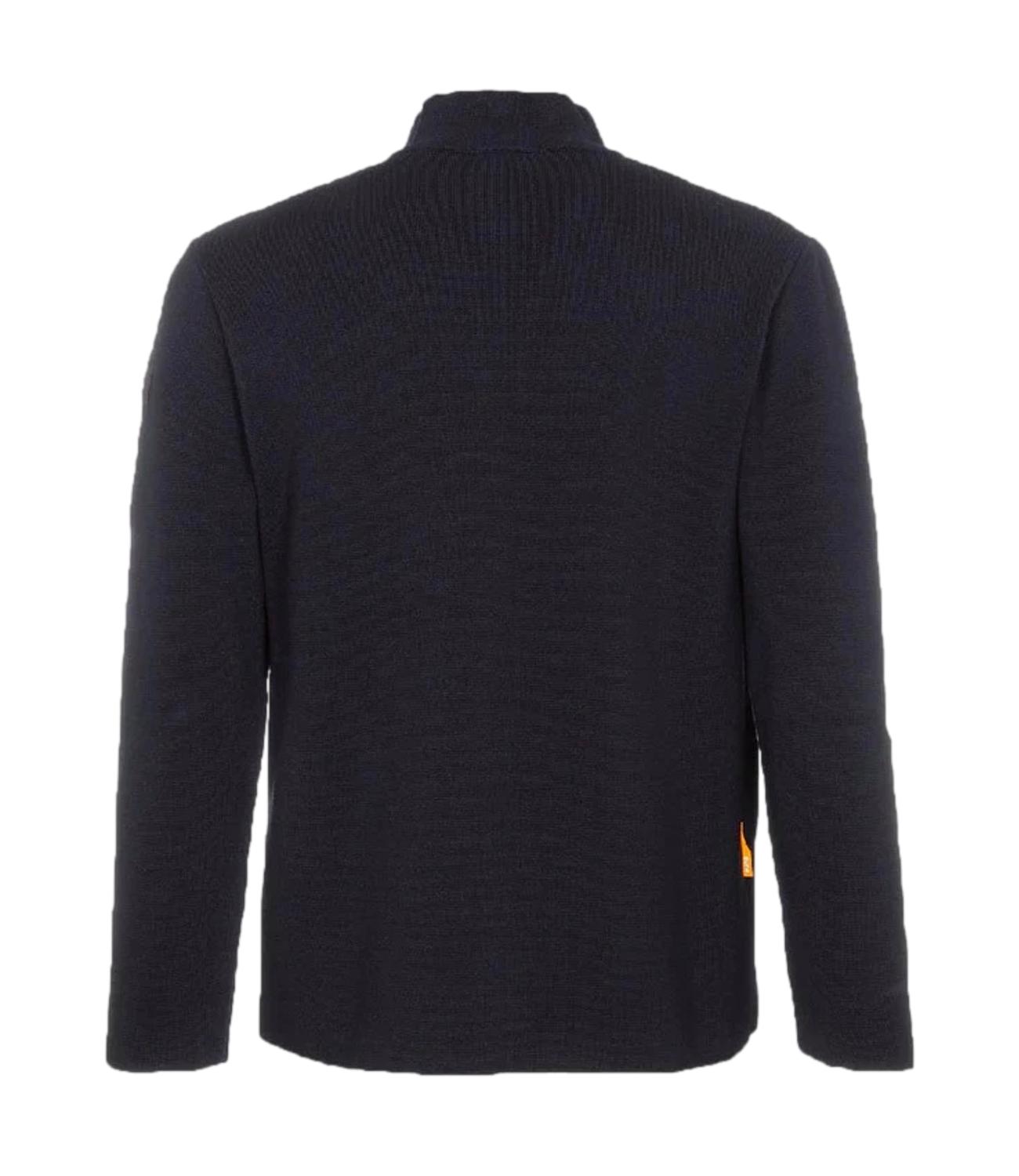 Maglione Blu con la zip
