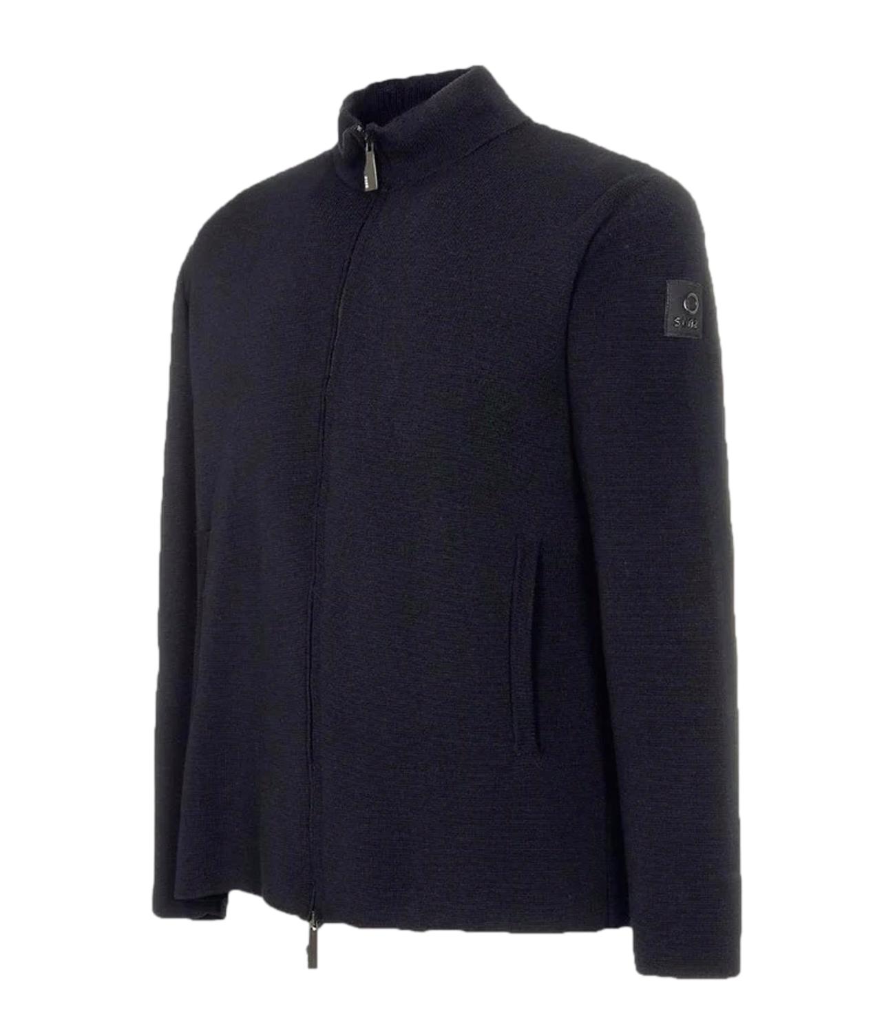 Maglione Blu con la zip