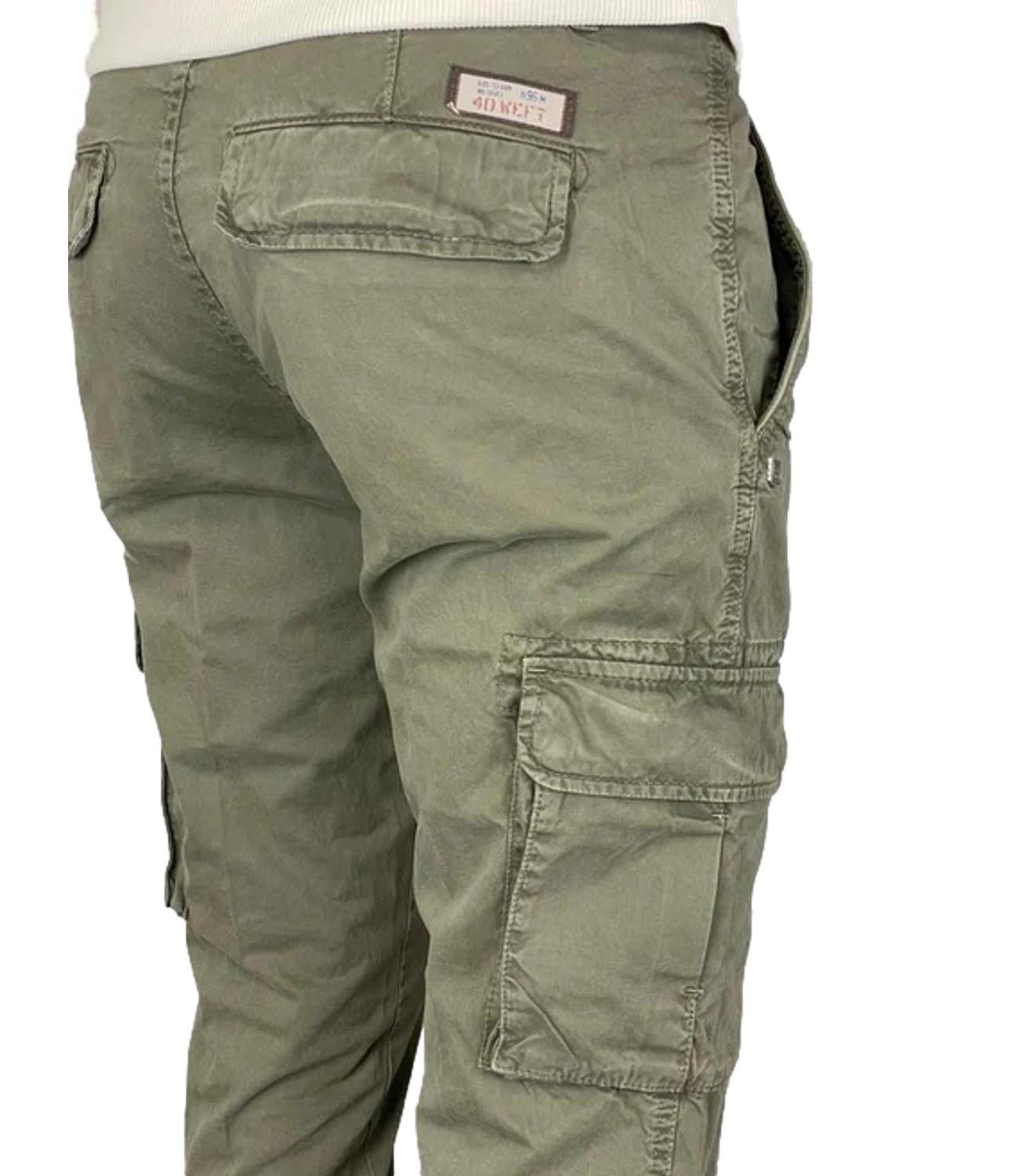 Pantalone cargo Aiko grigio antracite uomo