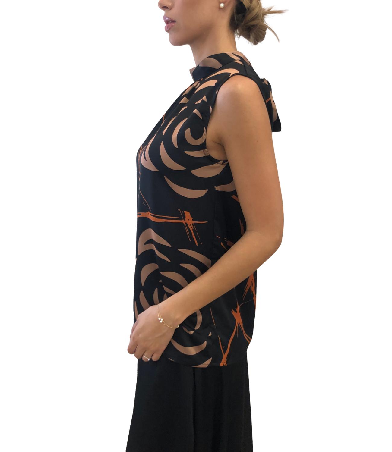 Anonyme Top Nero Donna