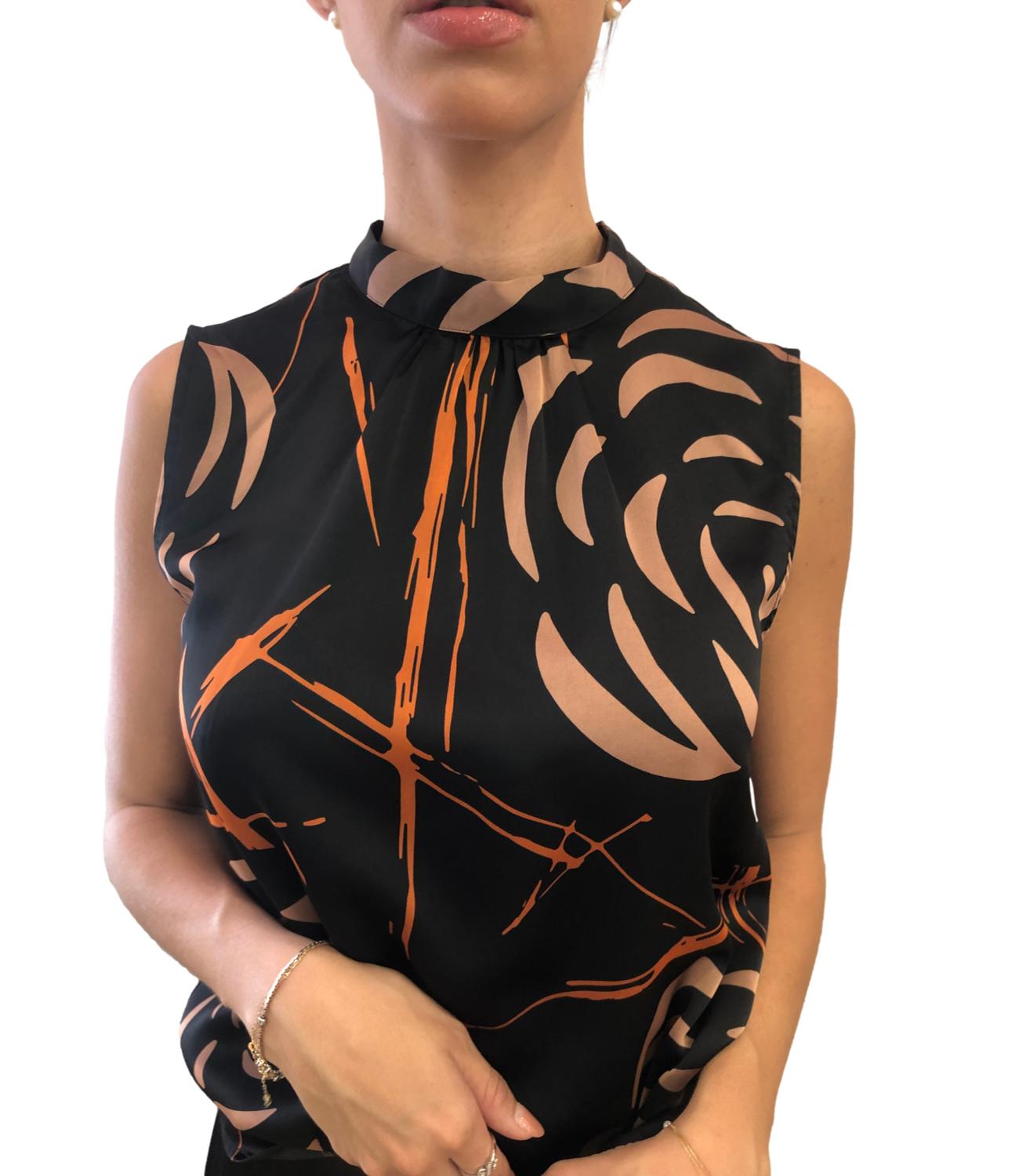 Anonyme Top Nero Donna