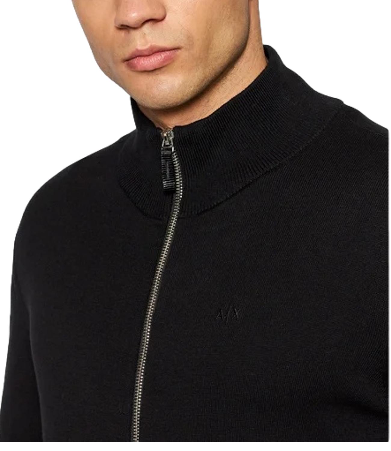 Pullover Nero Uomo Cardigan