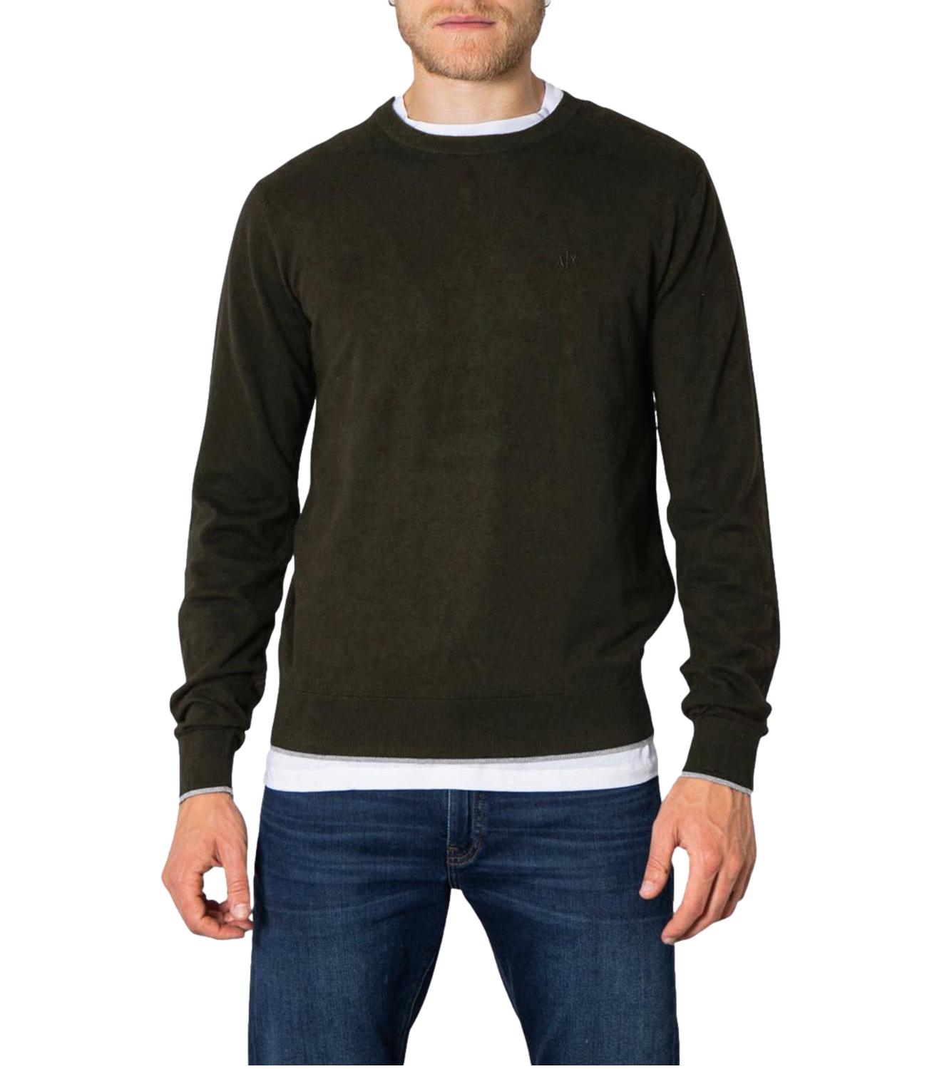 pullover verde uomo AX