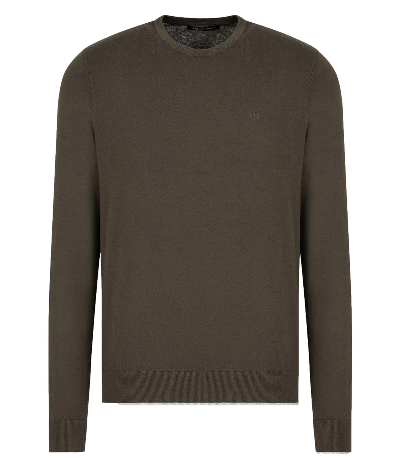 pullover verde uomo AX