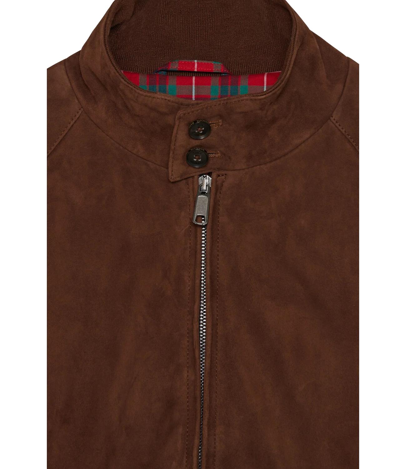 Baracuta giacca G9 in suede chocolate