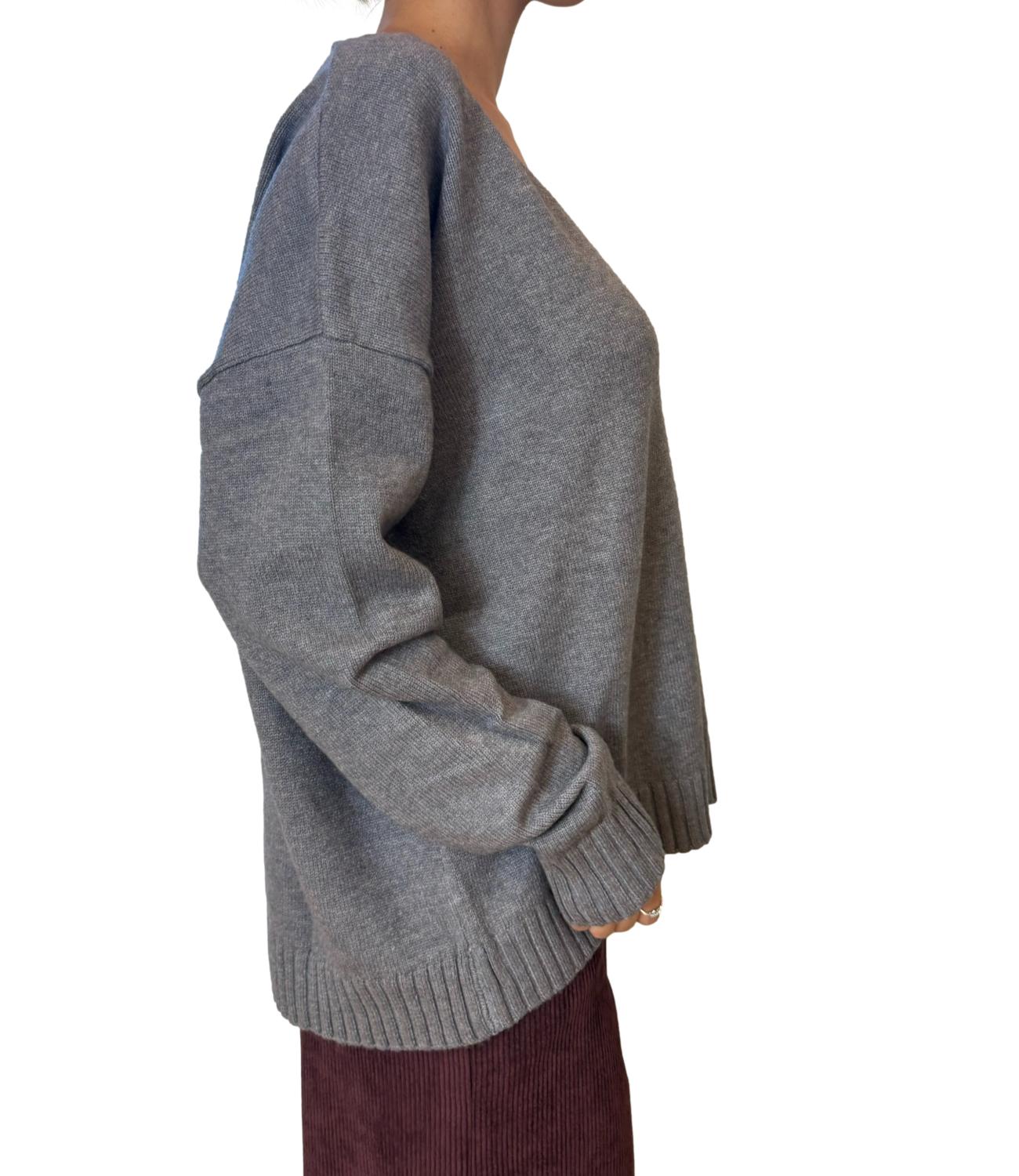 Dixie maglia grigio melange donna