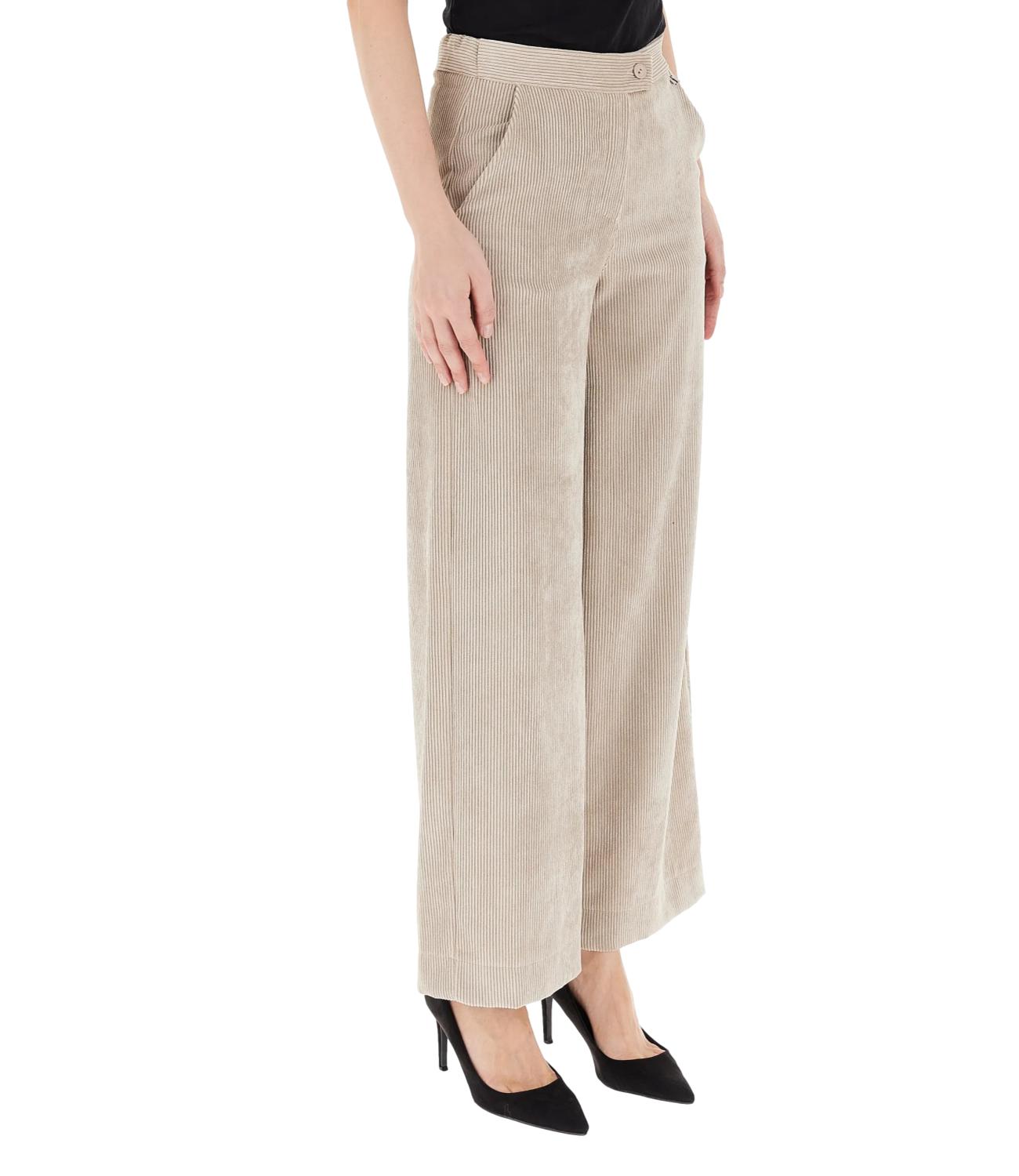 Dixie pantalone velluto beige donna