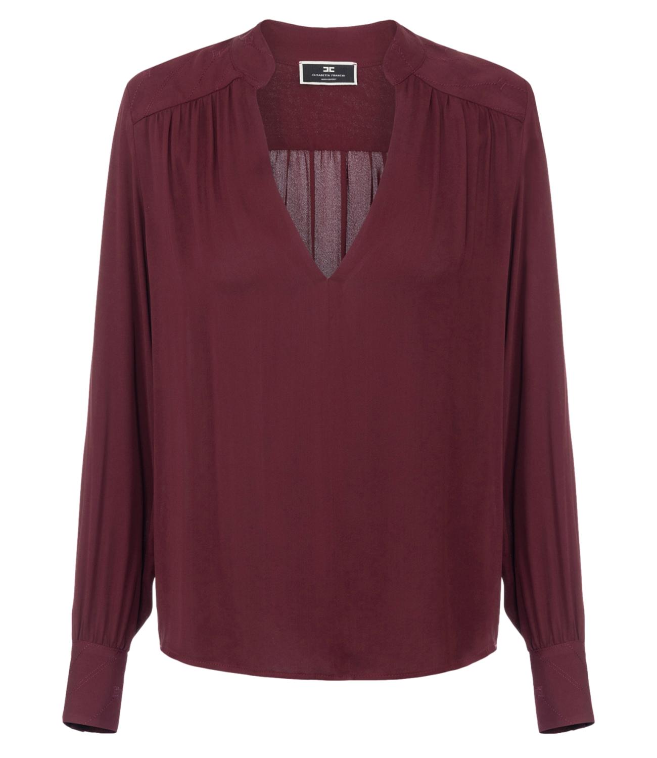 Elisabetta Franchi camicia rouge noir donna