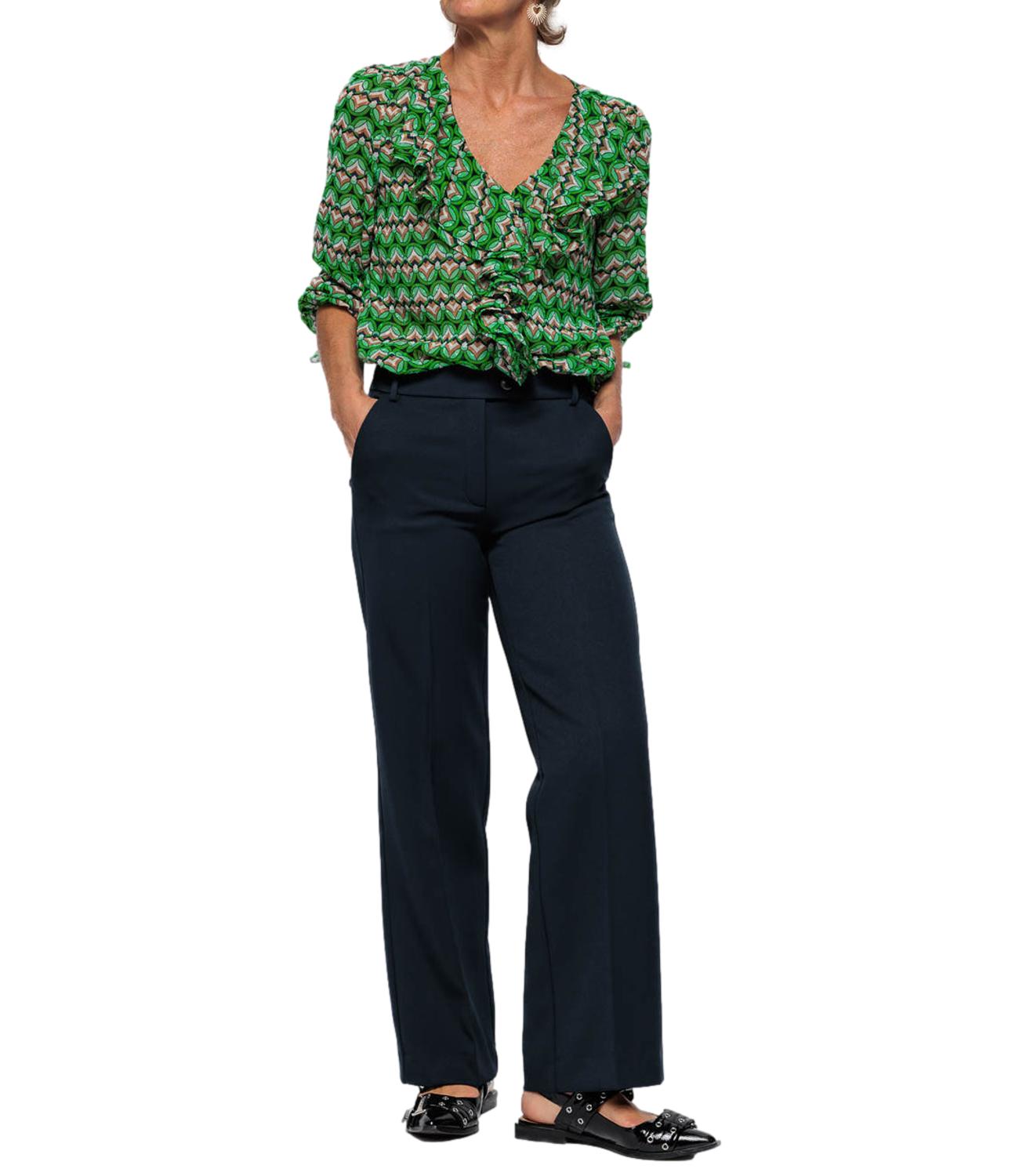 Emme Marella camicia GLASSA verde anni 80 donna