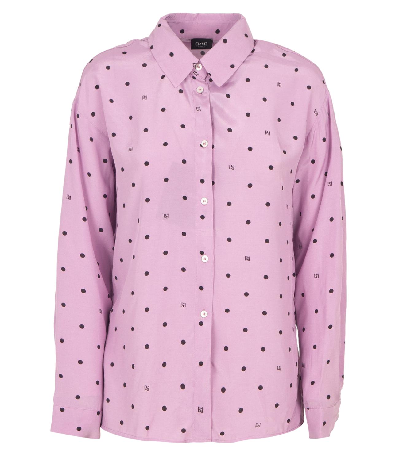 Emme Marella camicia GANGE malva/pois nero donna