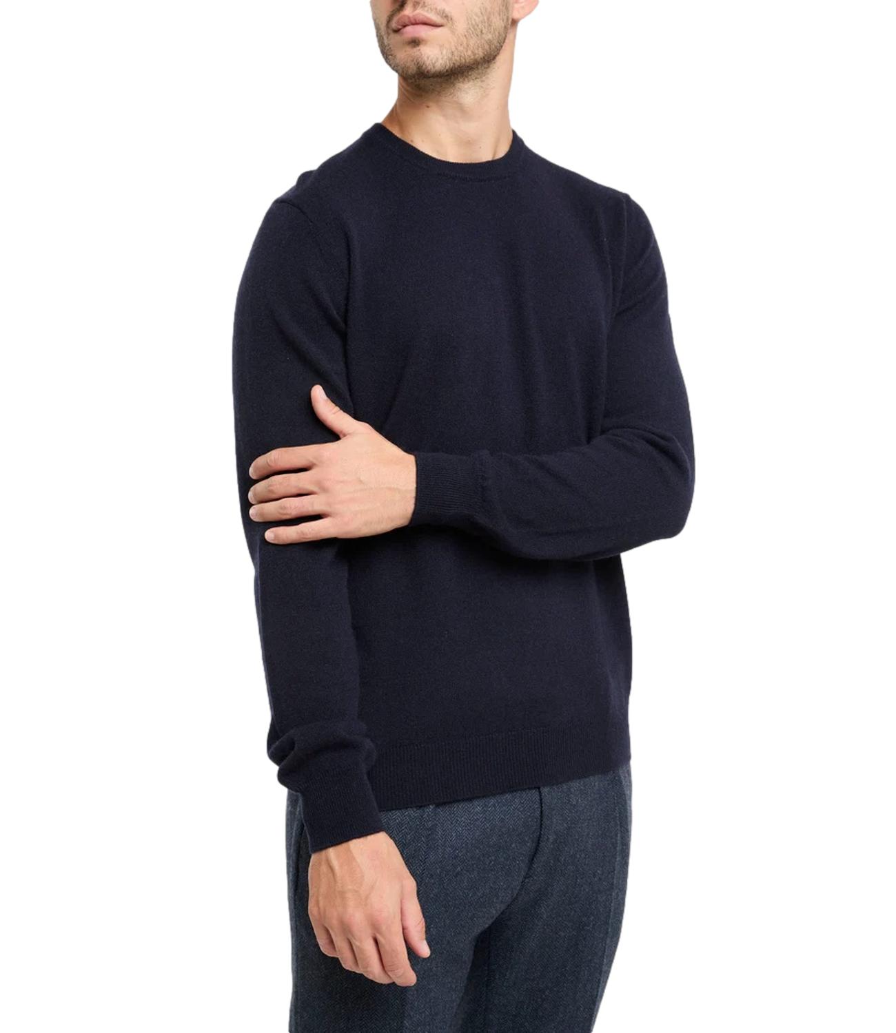 Pullover Filippo De Laurentis blu da uomo