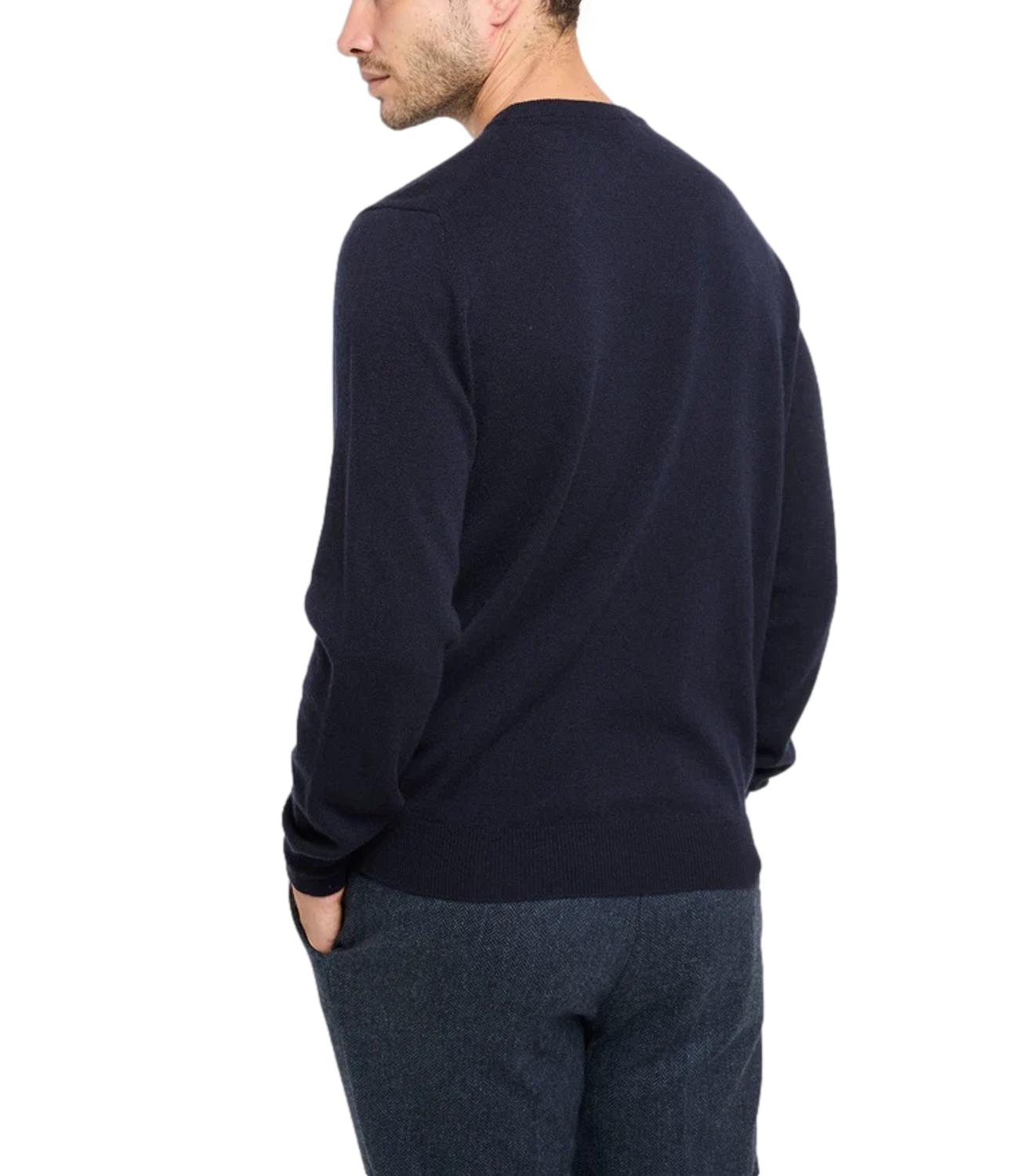 Pullover Filippo De Laurentis blu da uomo