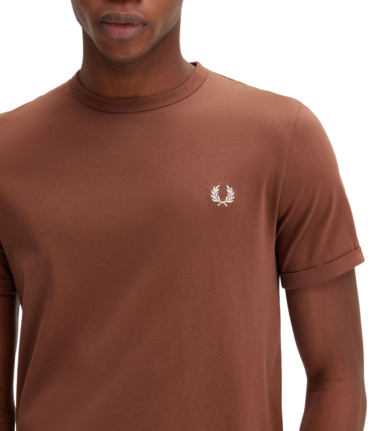 T-shirt Whisky brown