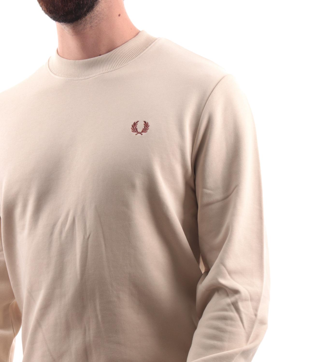 Felpa Fred Perry beige chiaro