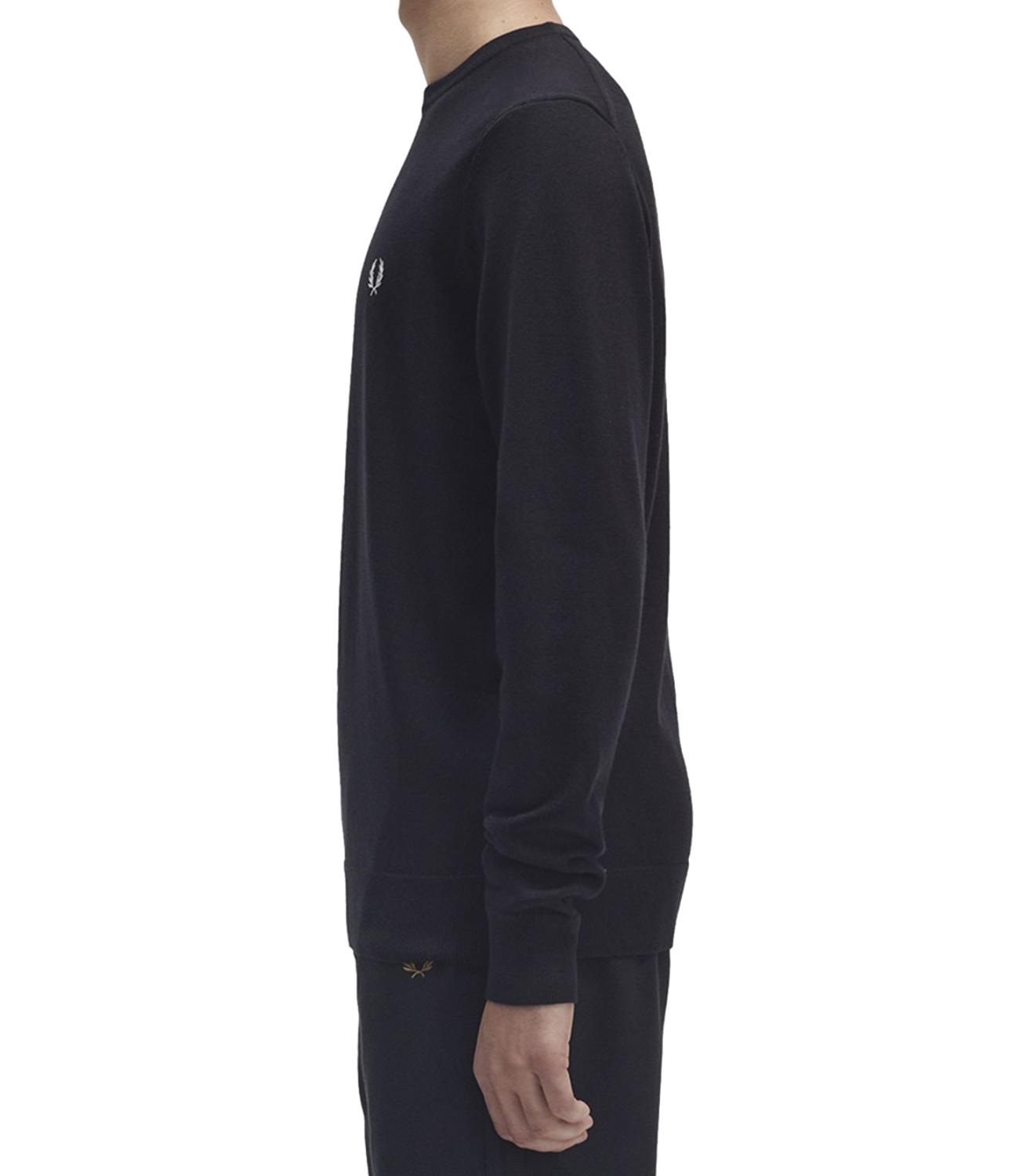 Pullover girocollo classico nero