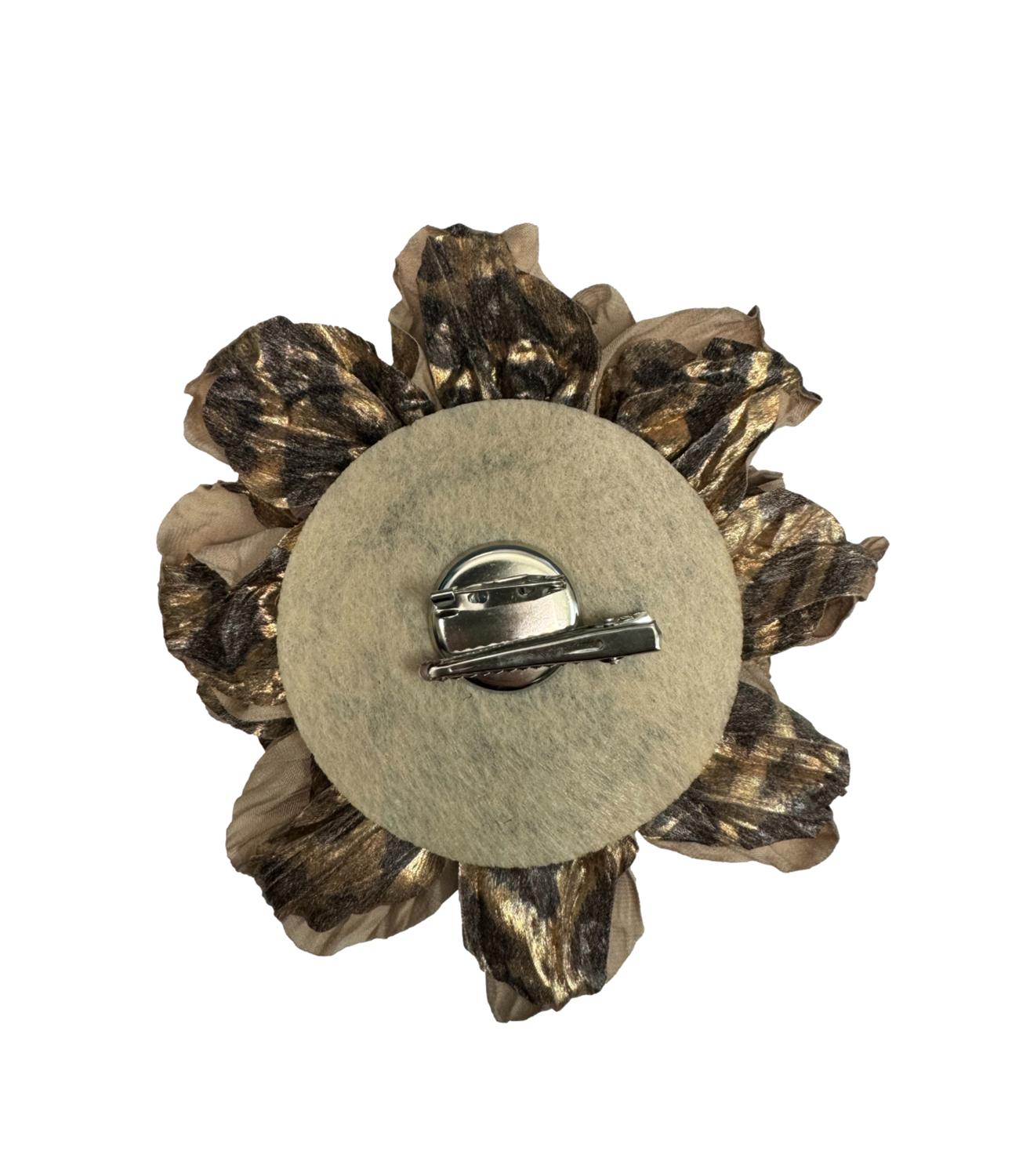 Glamour spilla beige donna