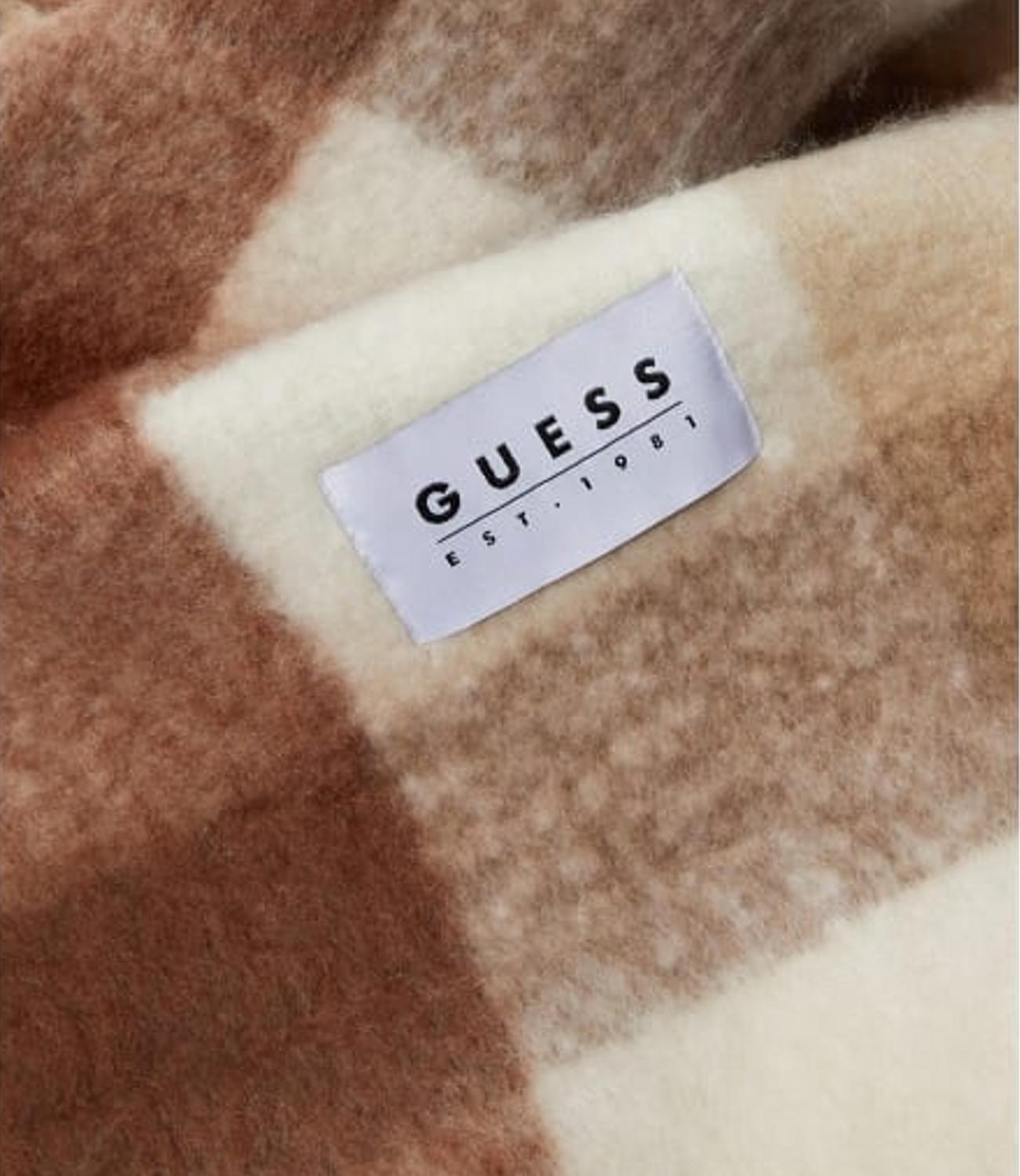 Guess sciarpa/foulard marrone donna