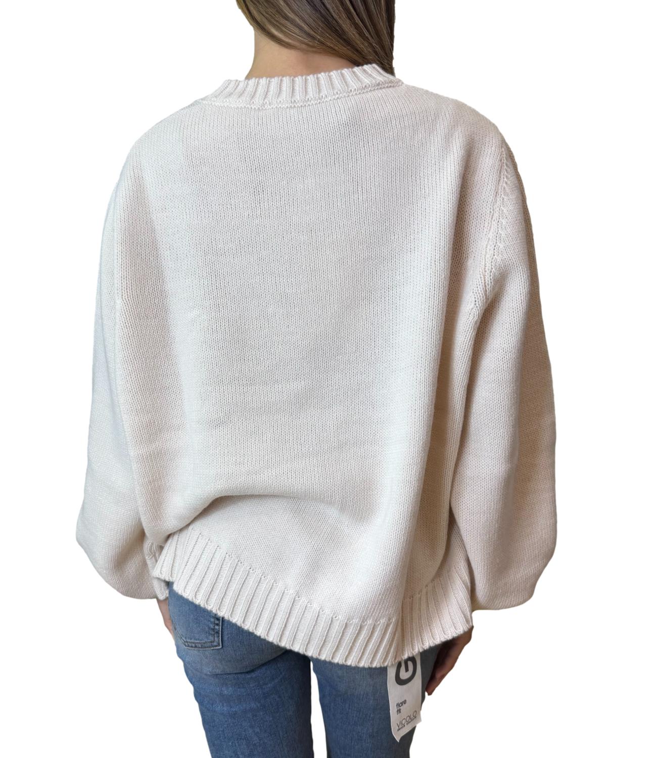 Have One Maglia Panna/Cammello Donna