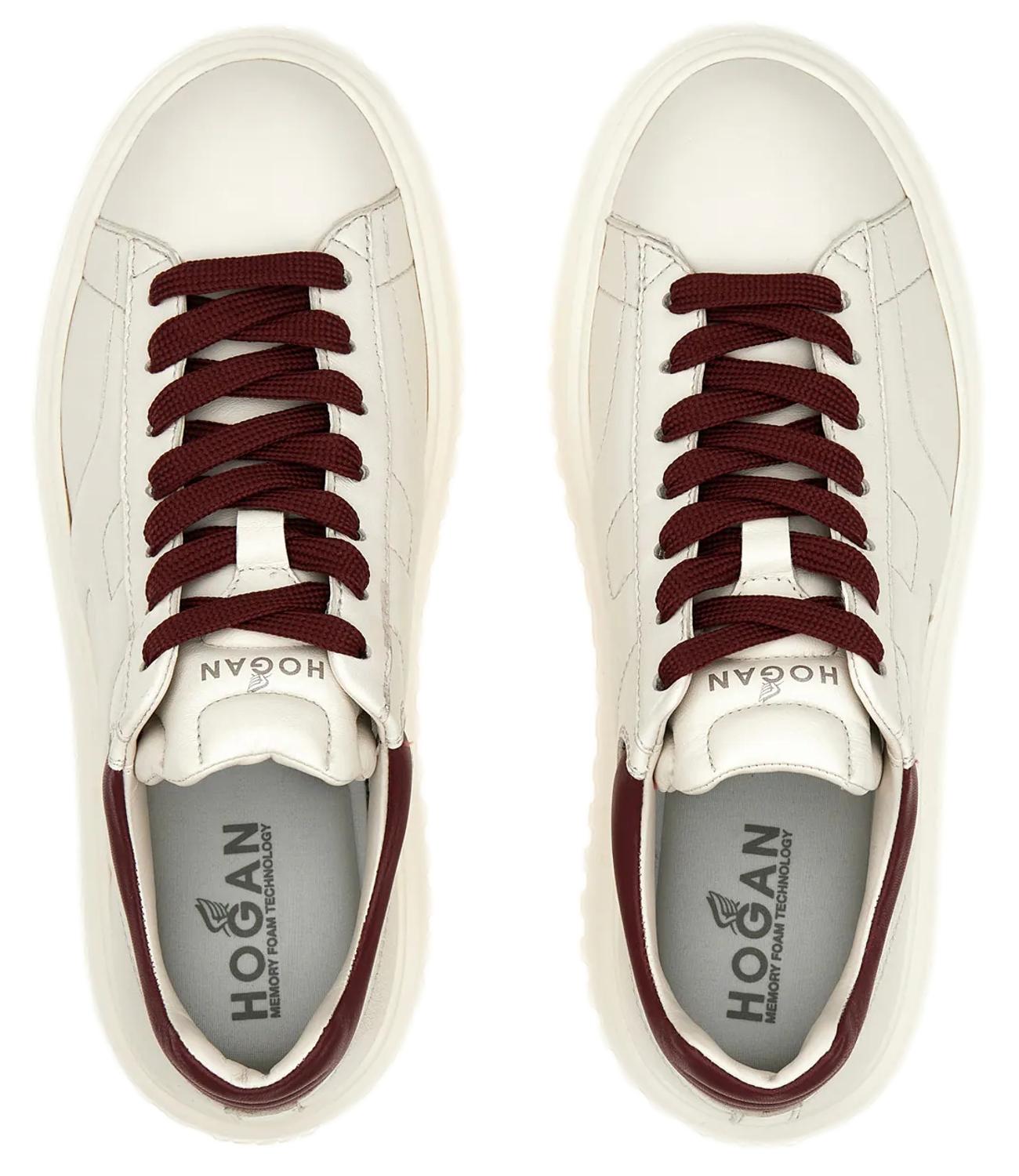 Hogan Scarpa Bianca/Bordeaux Donna