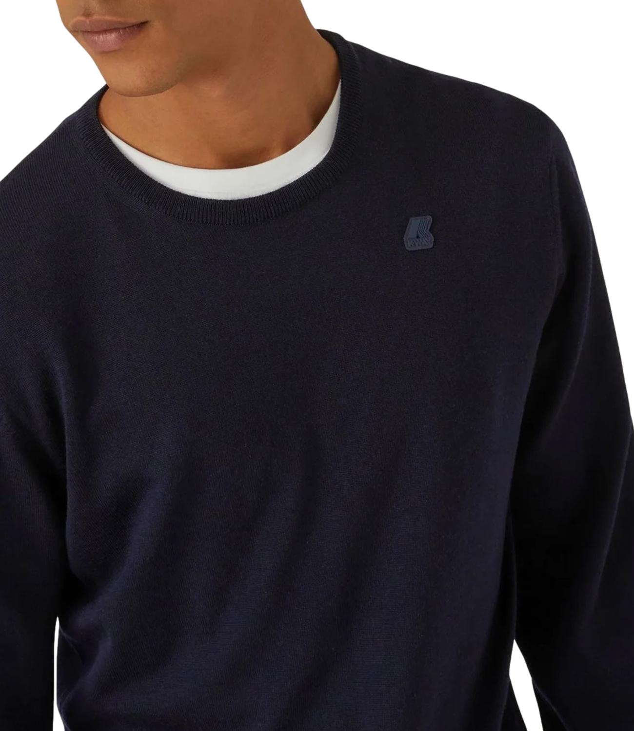 K-Way Pullover Blue Uomo