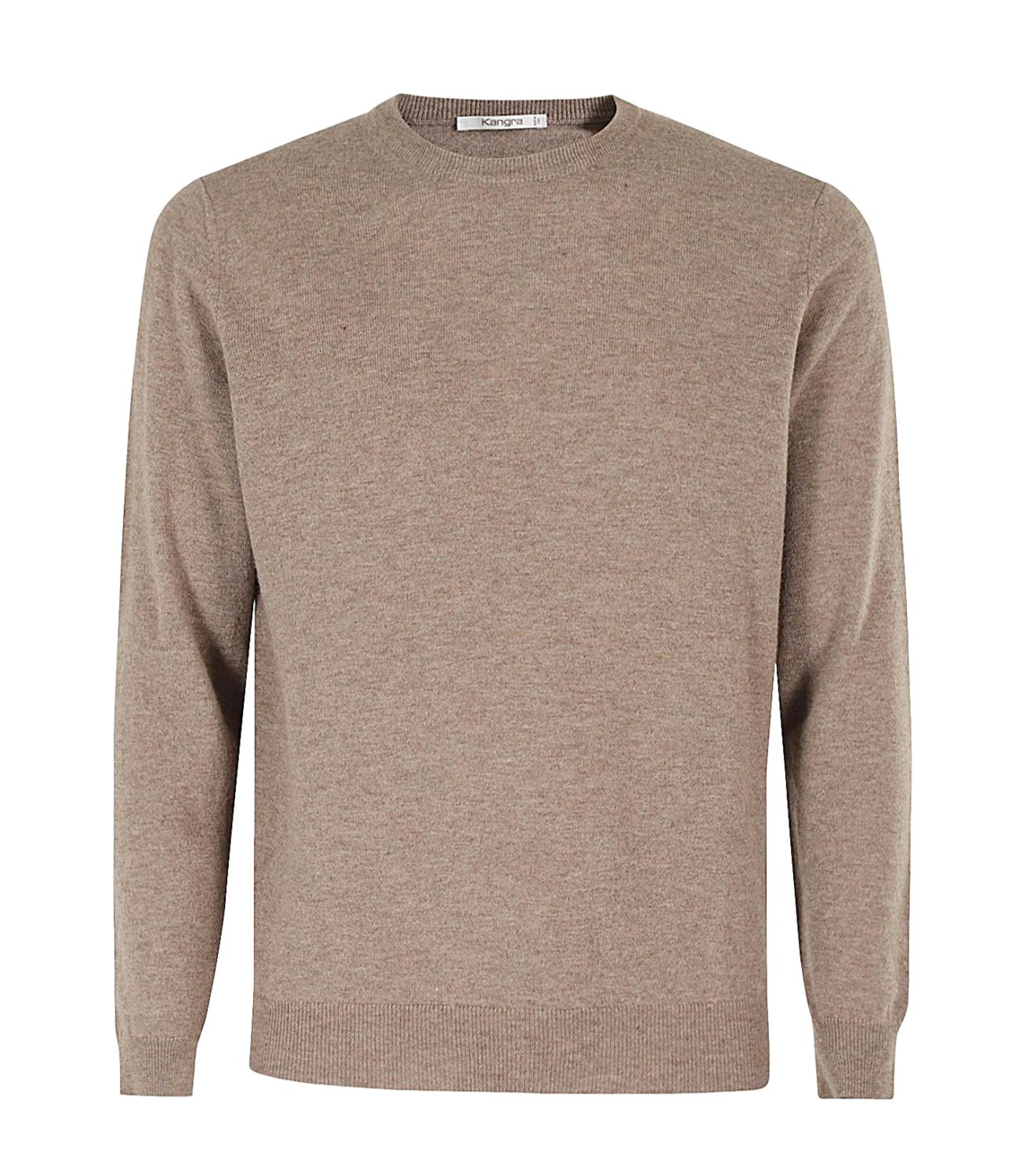 Pullover beige uomo in lana