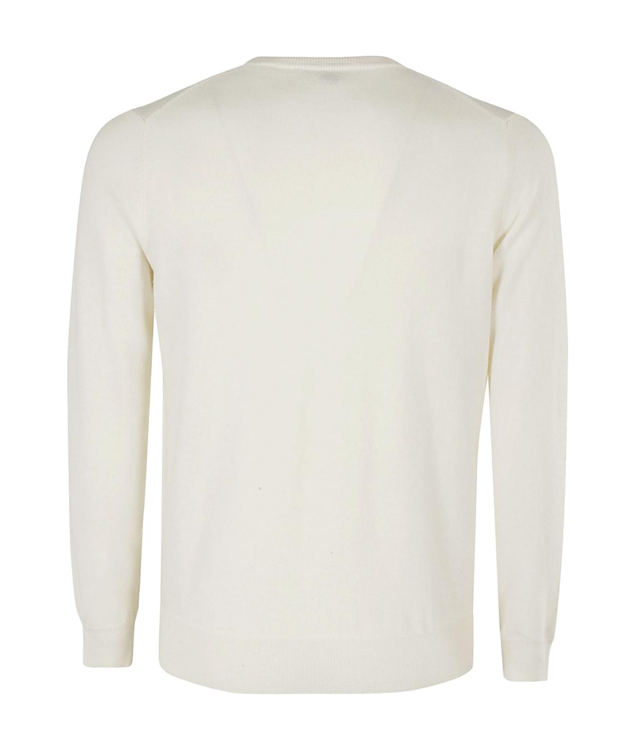 Pullover girocollo Kangra bianco panna