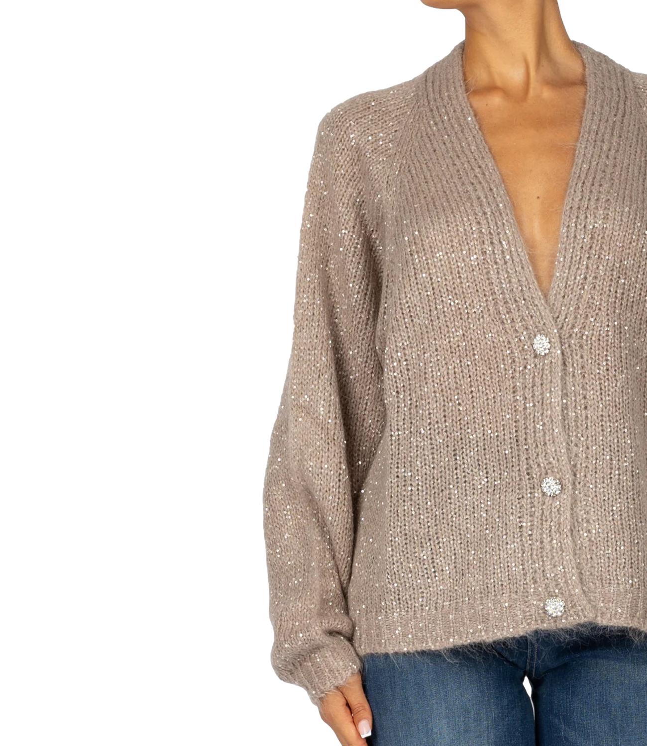 Kontatto Cardigan Tortora Donna