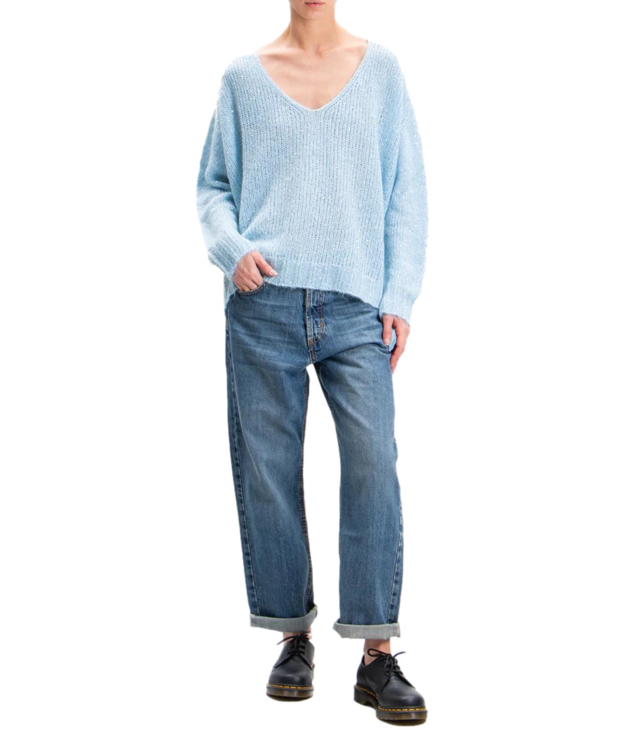 Kontatto maglia cielo donna