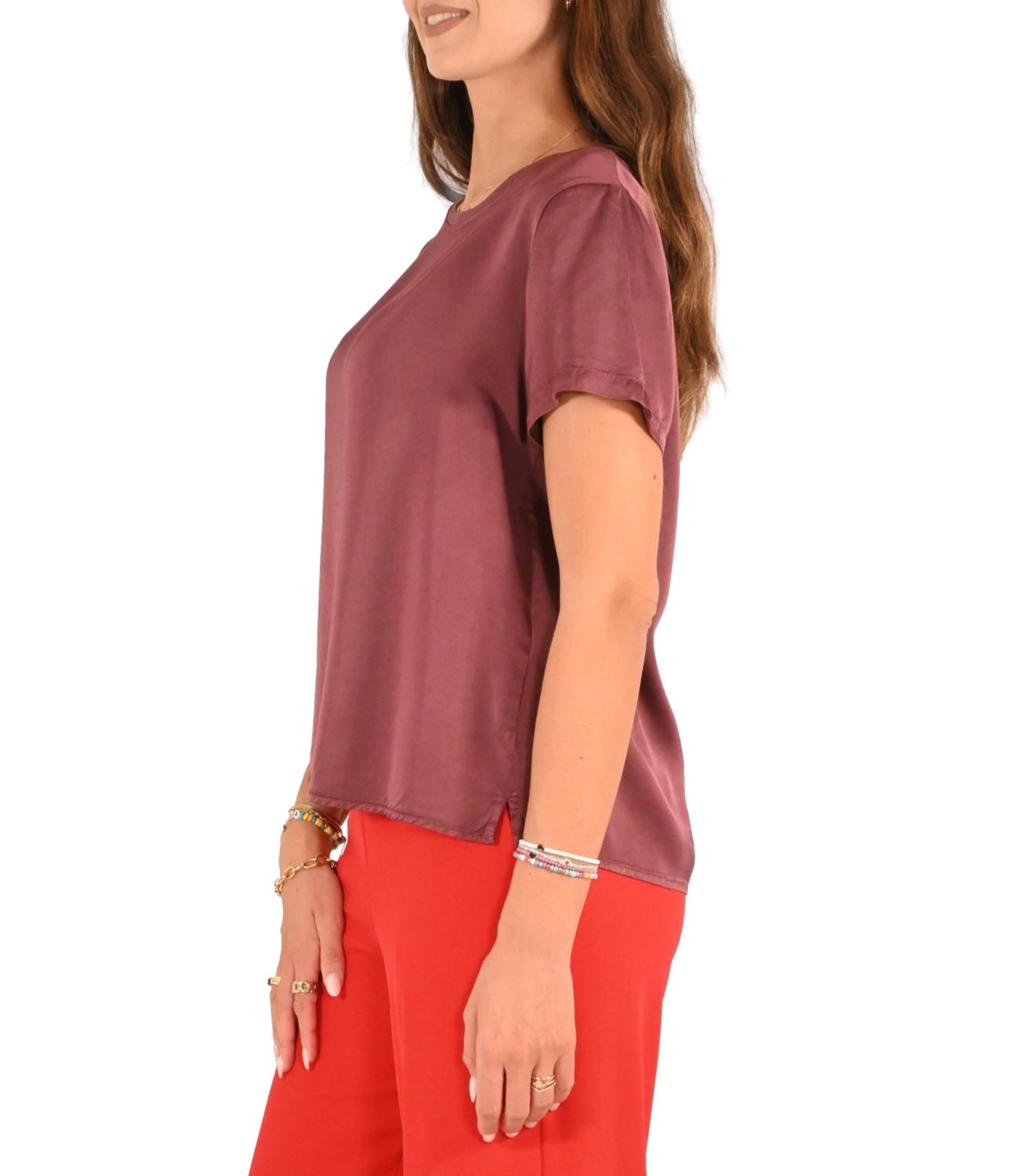 Kontatto t-shirt bordeaux donna