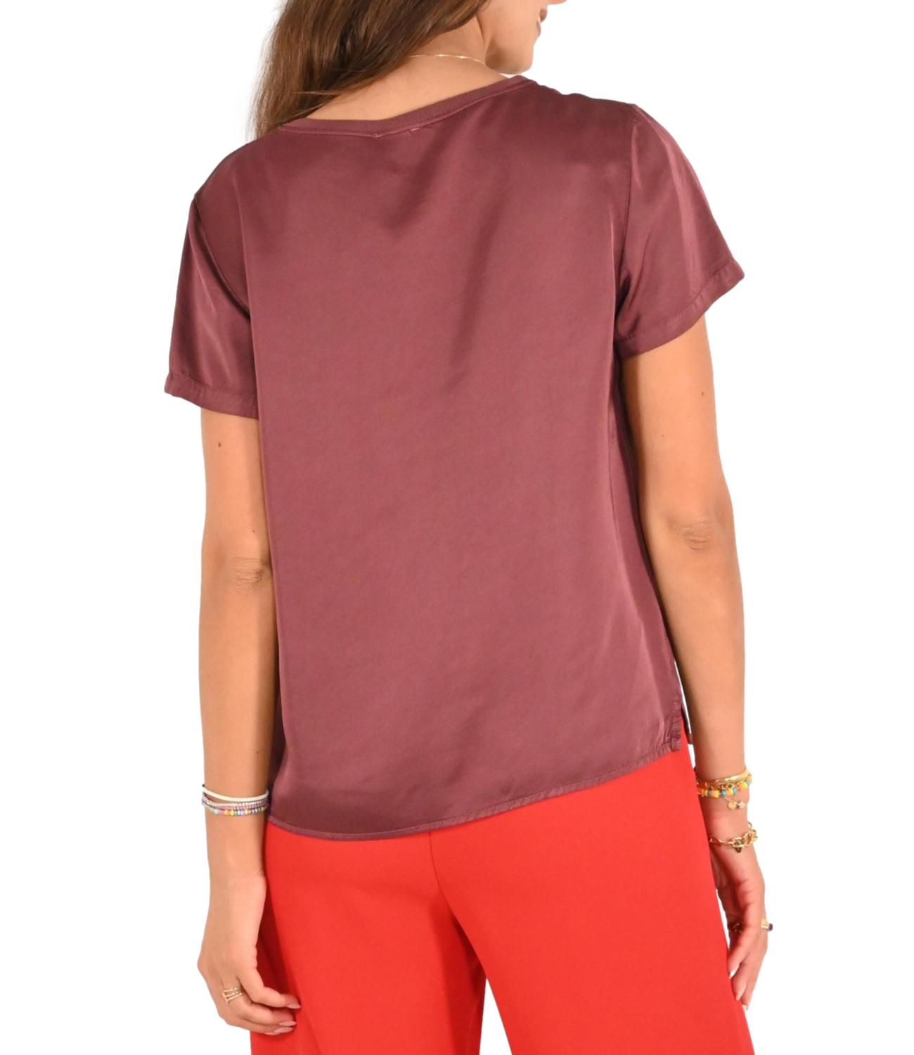 Kontatto t-shirt bordeaux donna