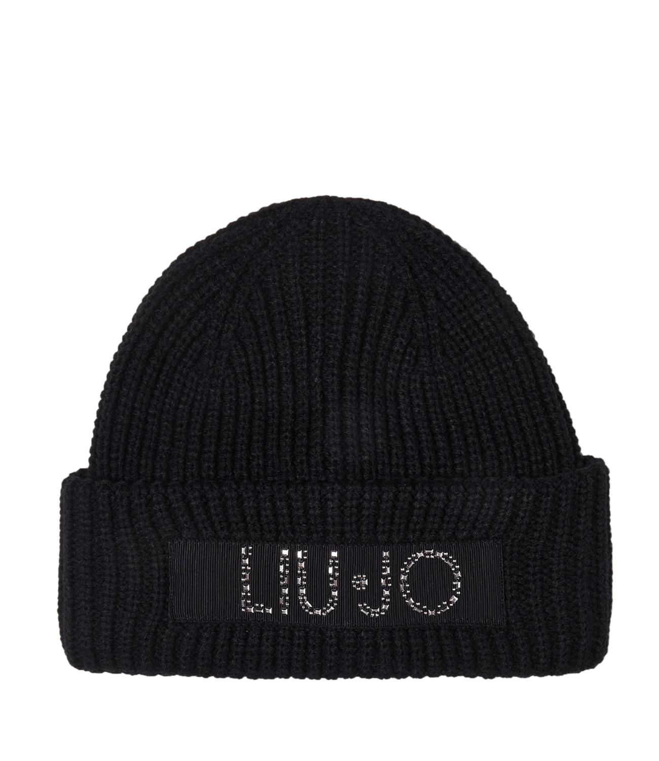 Liu Jo Cappello Beanie Con Logo Nero Donna