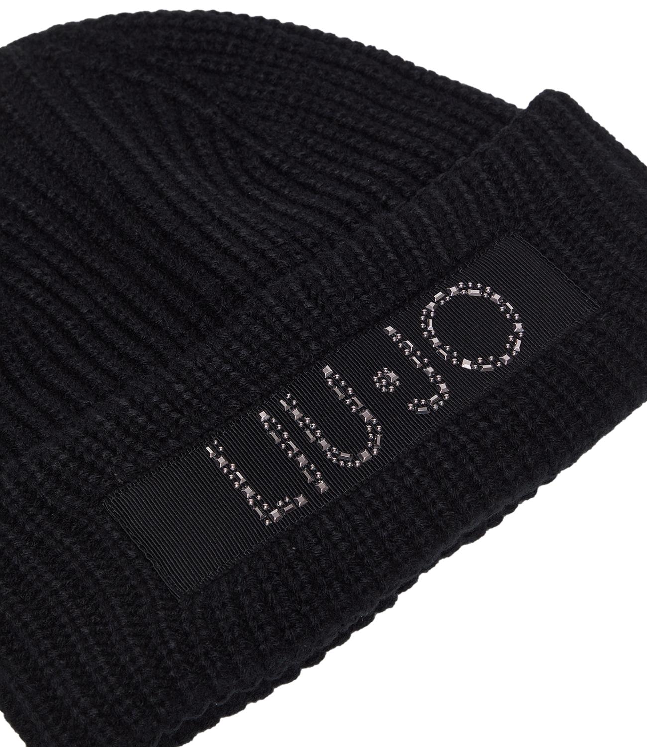 Liu Jo Cappello Beanie Con Logo Nero Donna