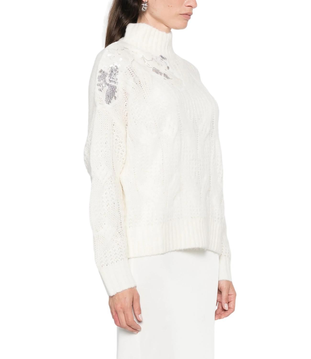 Liu Jo Maglia Bianco Lana Donna