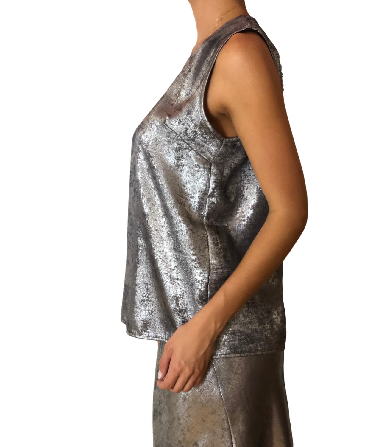 Lokita Top Argento Donna