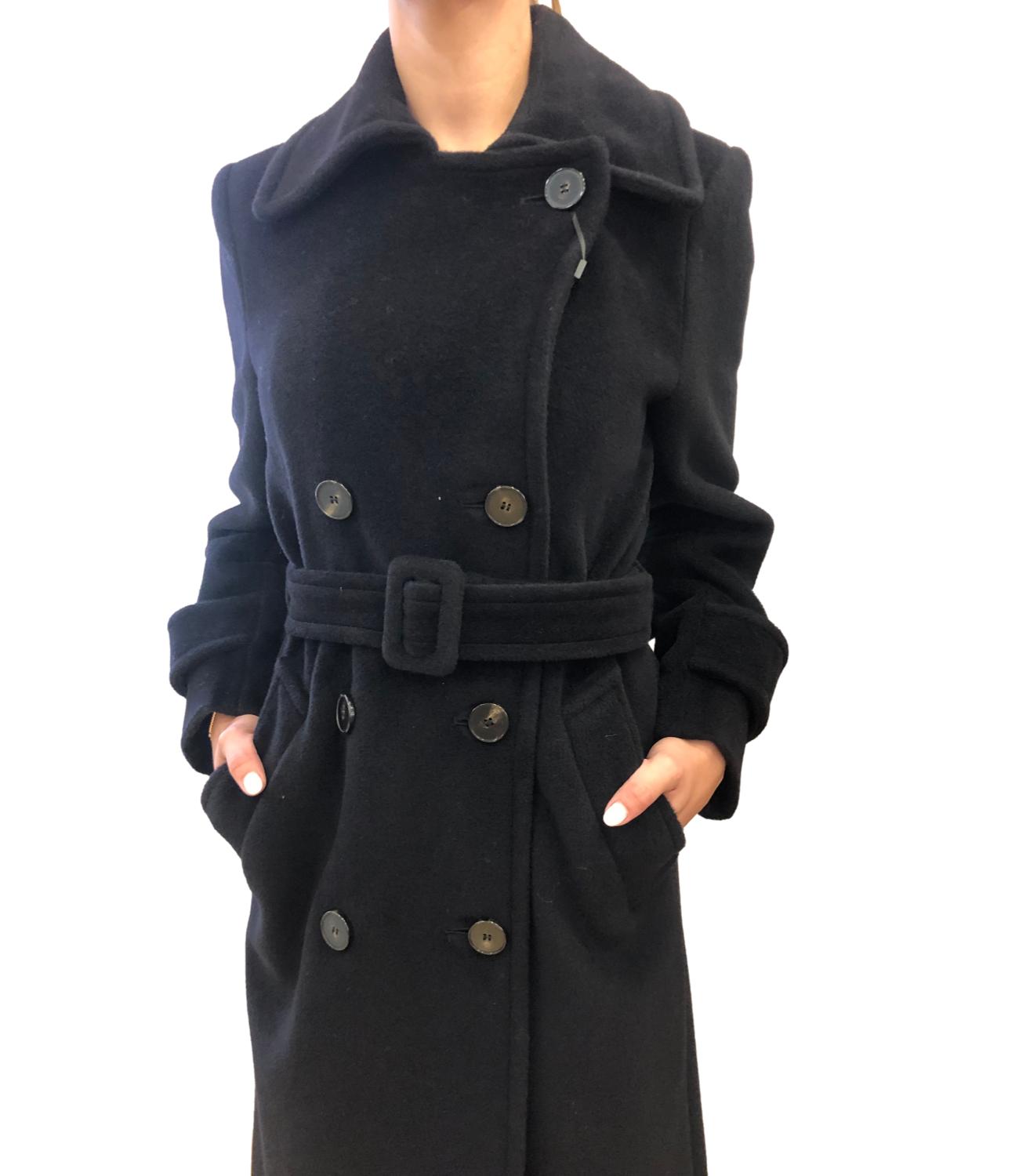 Marella Cappotto Nero Donna