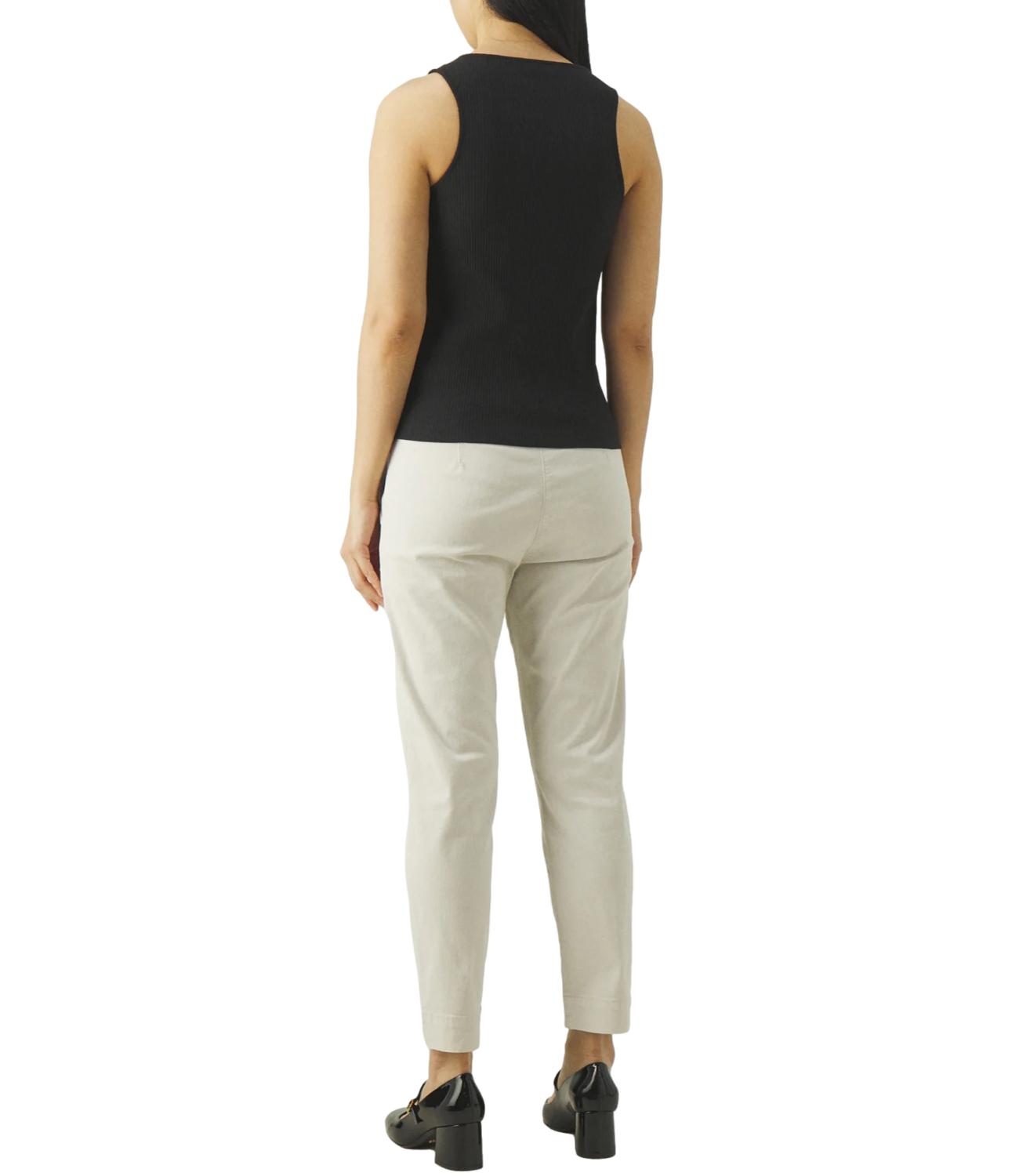 Max Mara Leisure Pantalone Terreno Grigio Perla Donna