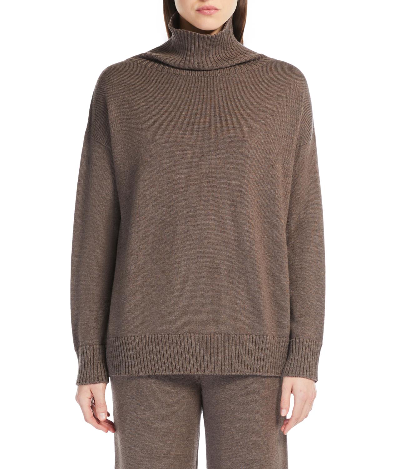 Max Mara Leisure Maglia Superbo Nocciola Melange Donna