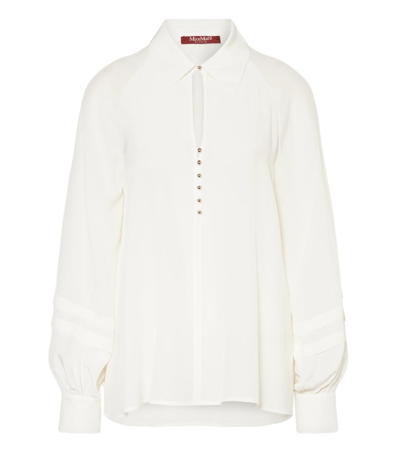 Max Mara Studio camicia POMEZ bianco seta donna