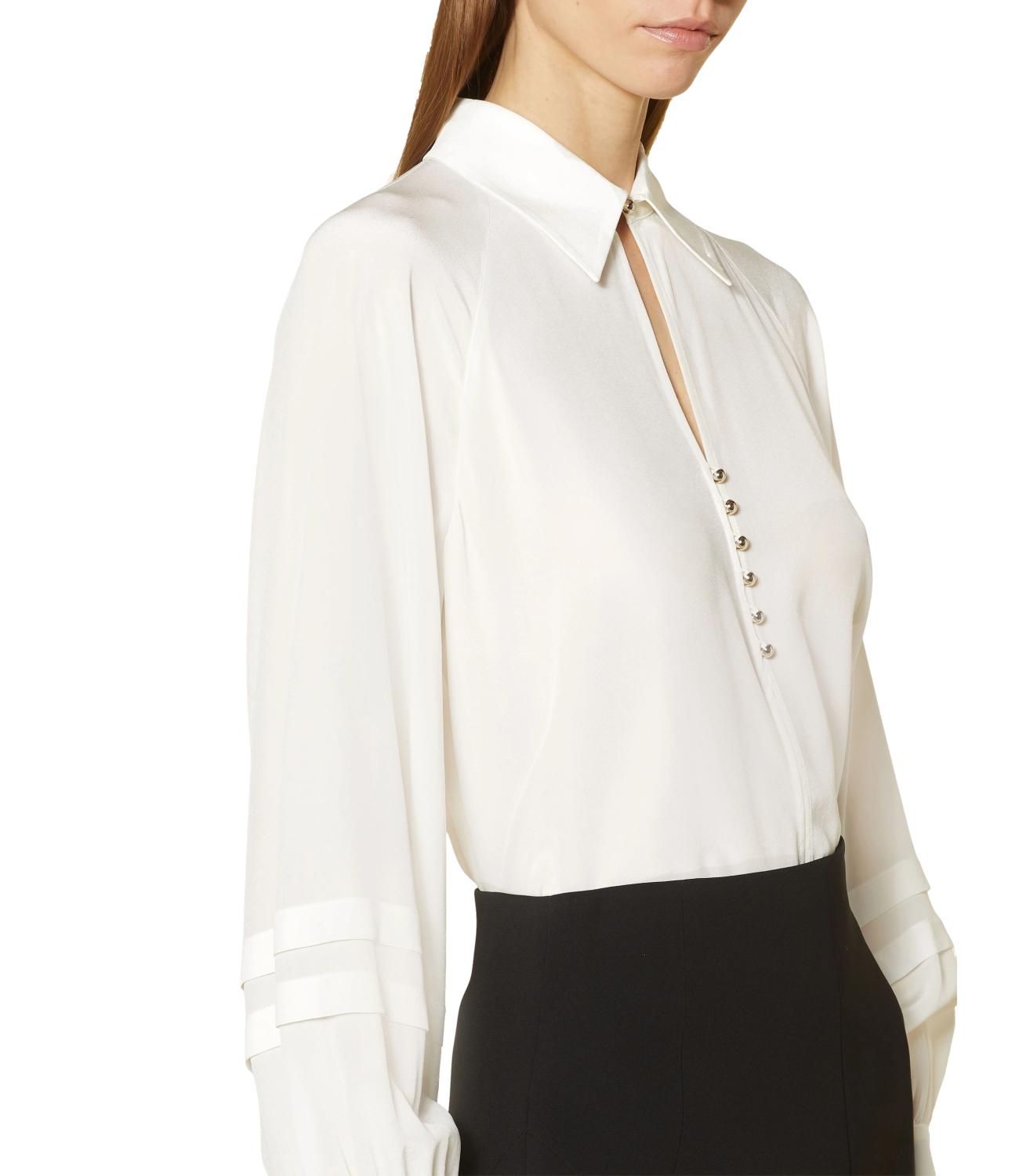 Max Mara Studio camicia POMEZ bianco seta donna