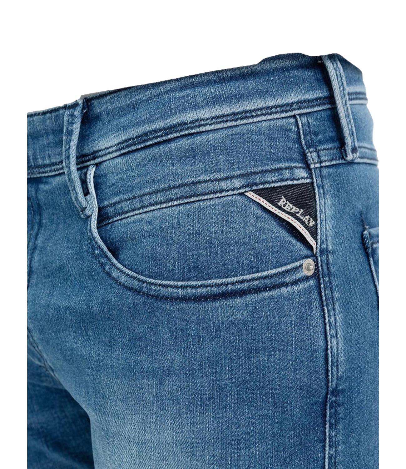 Jeans skinny Replay blu medio Anbass