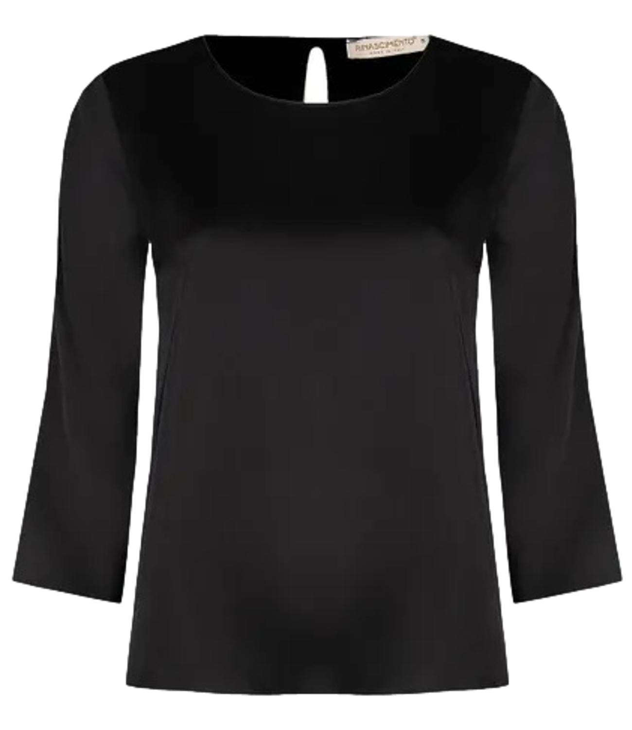 Rinascimento blusa nera donna