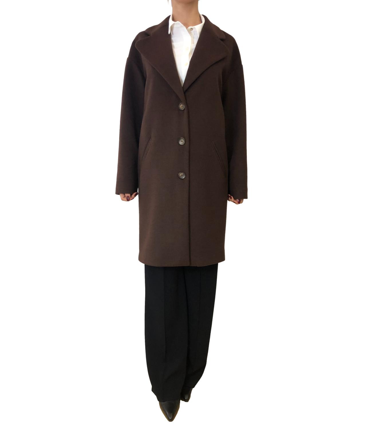 Rinascimento cappotto cioccolato donna