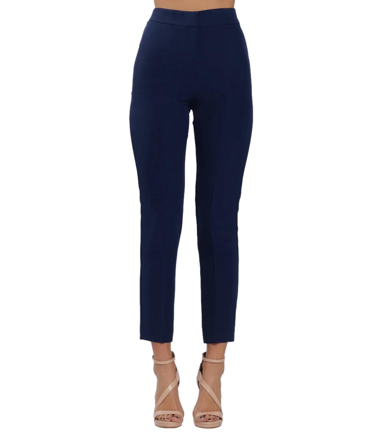 Silence Limited Pantalone Blu Navy Donna