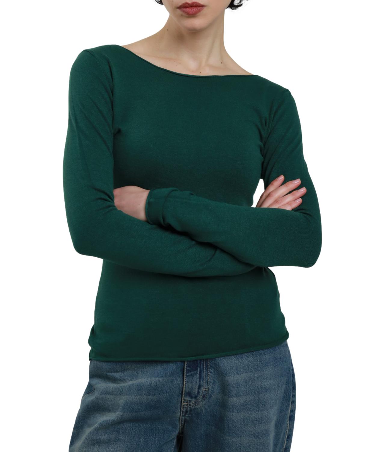 Susy Mix maglia verde bosco donna