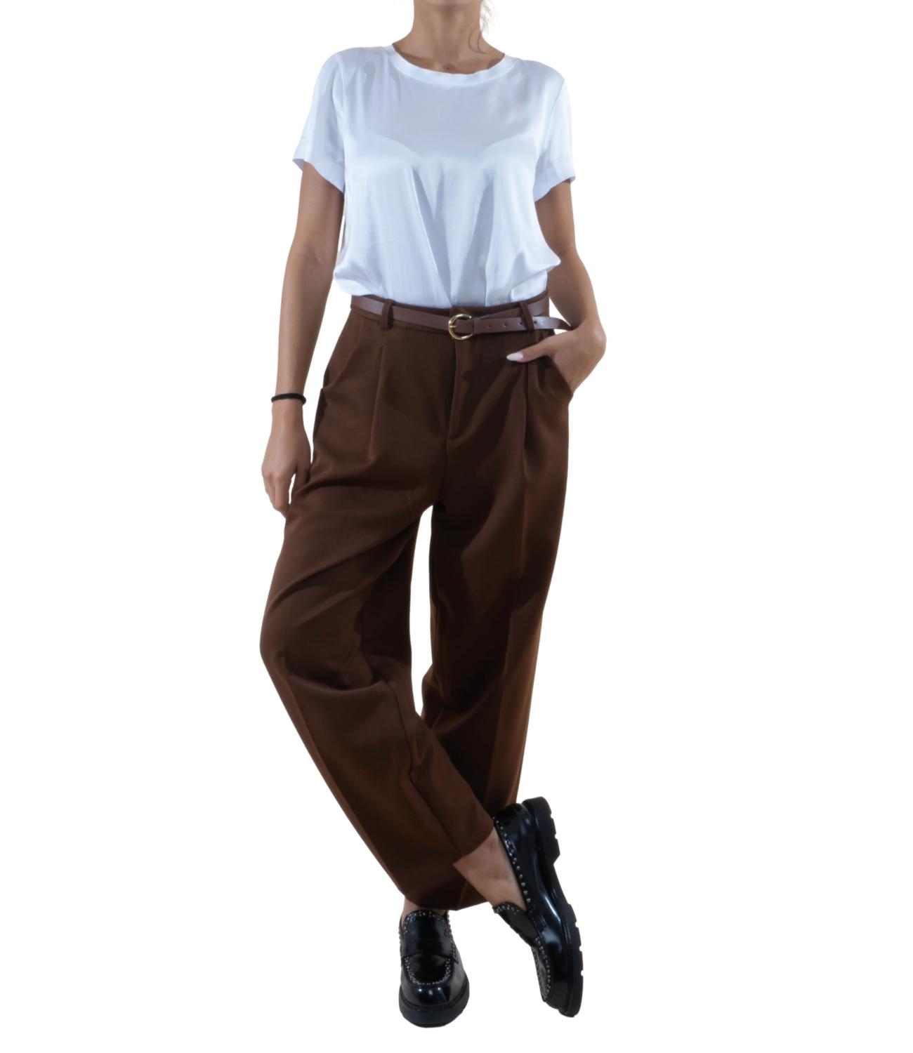 Susy Mix pantalone tabacco donna