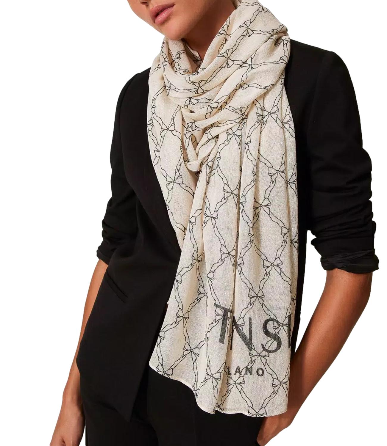 Twinset Sciarpa/Foulard Crema Donna