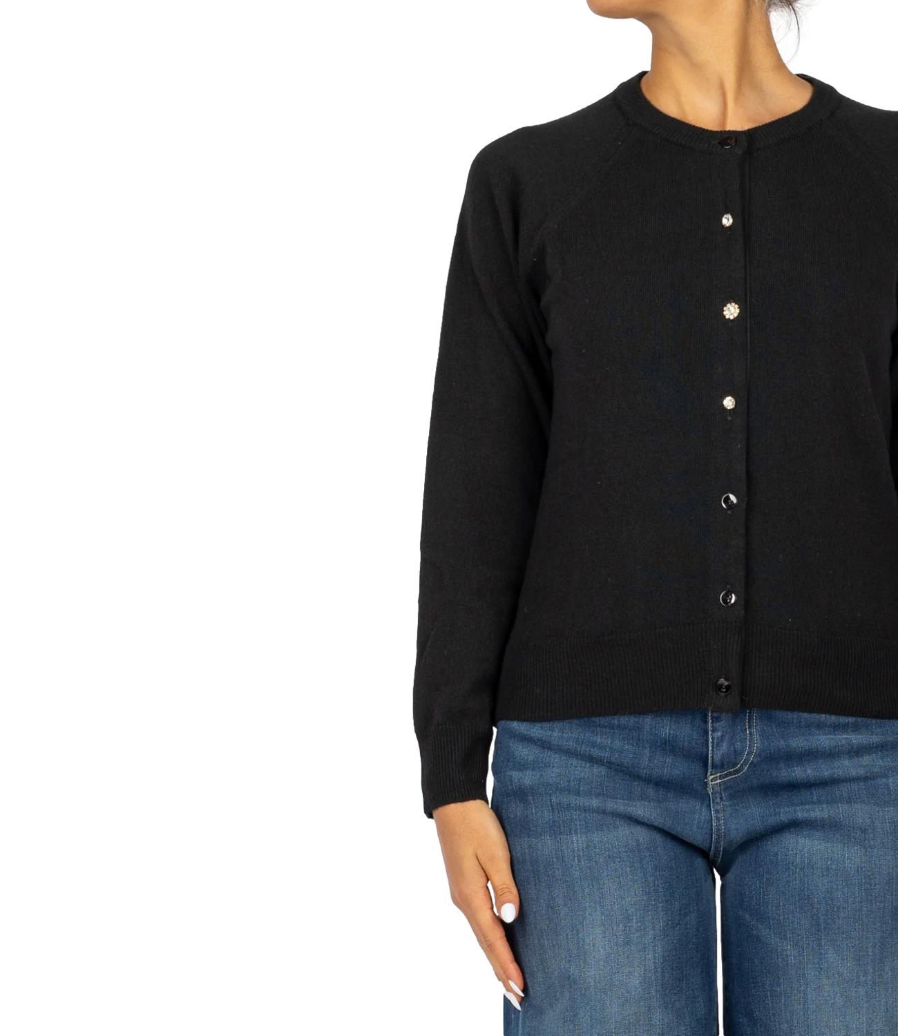 Vicolo cardigan nero donna