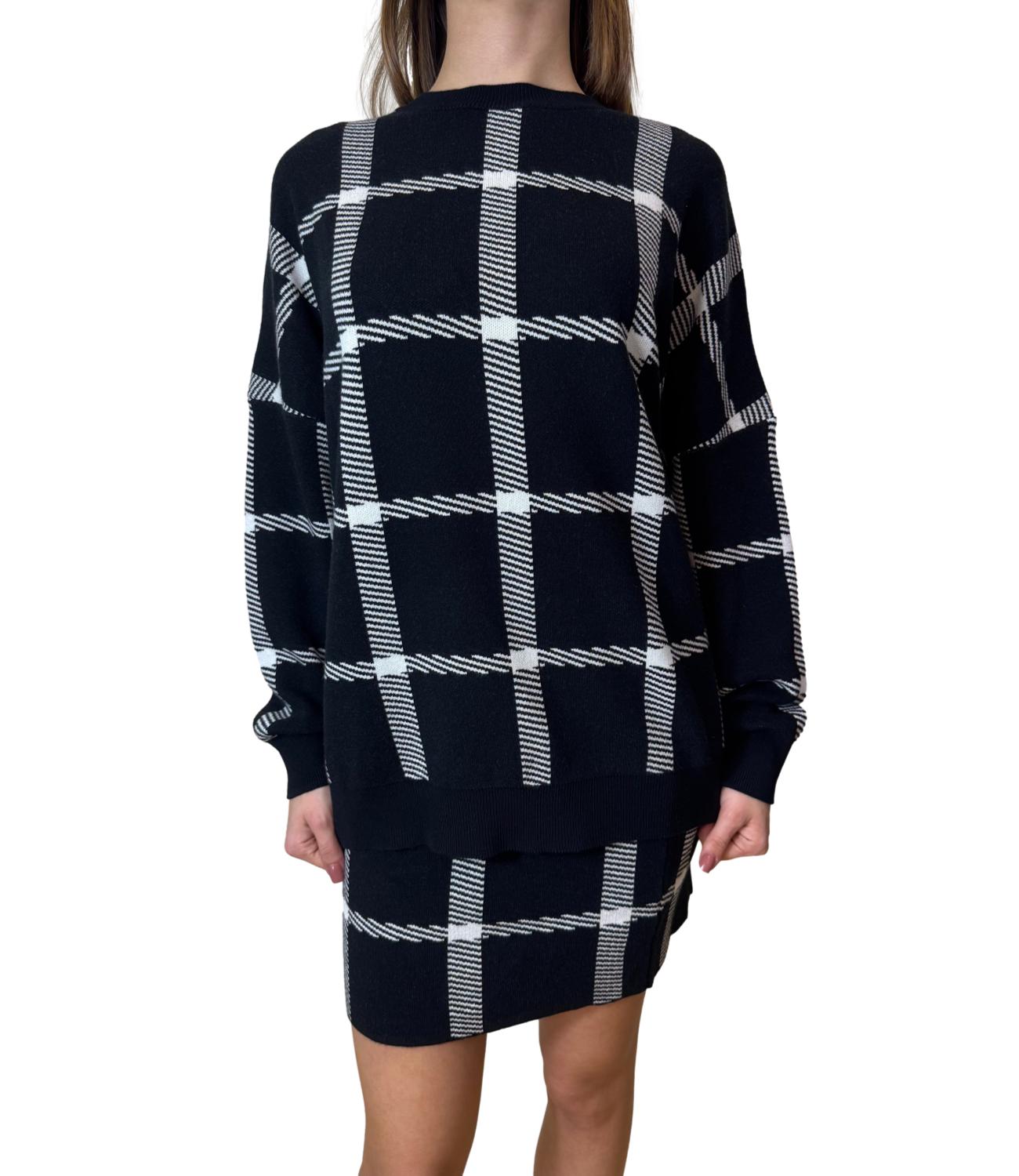 Vicolo maglia nera donna